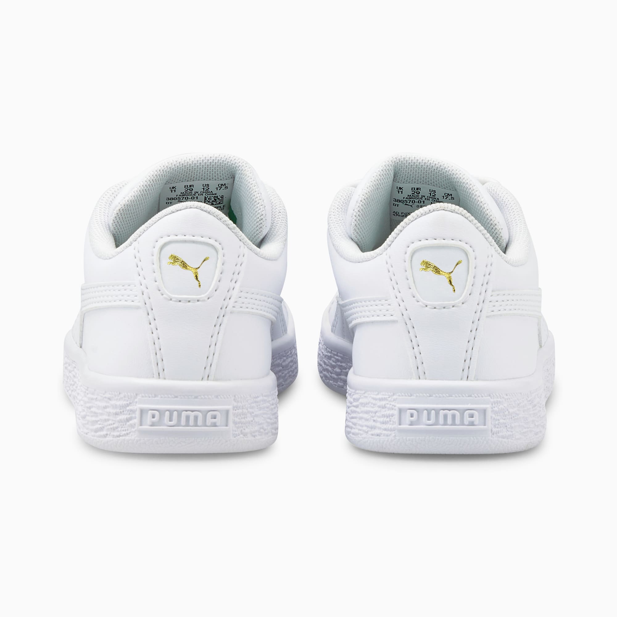 Kids puma basket best sale trainers