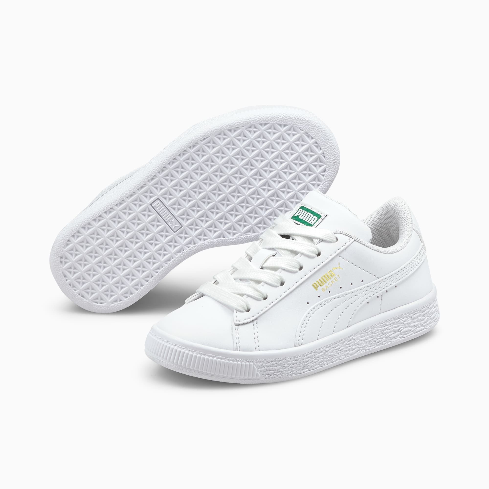 Puma basket deals infant white