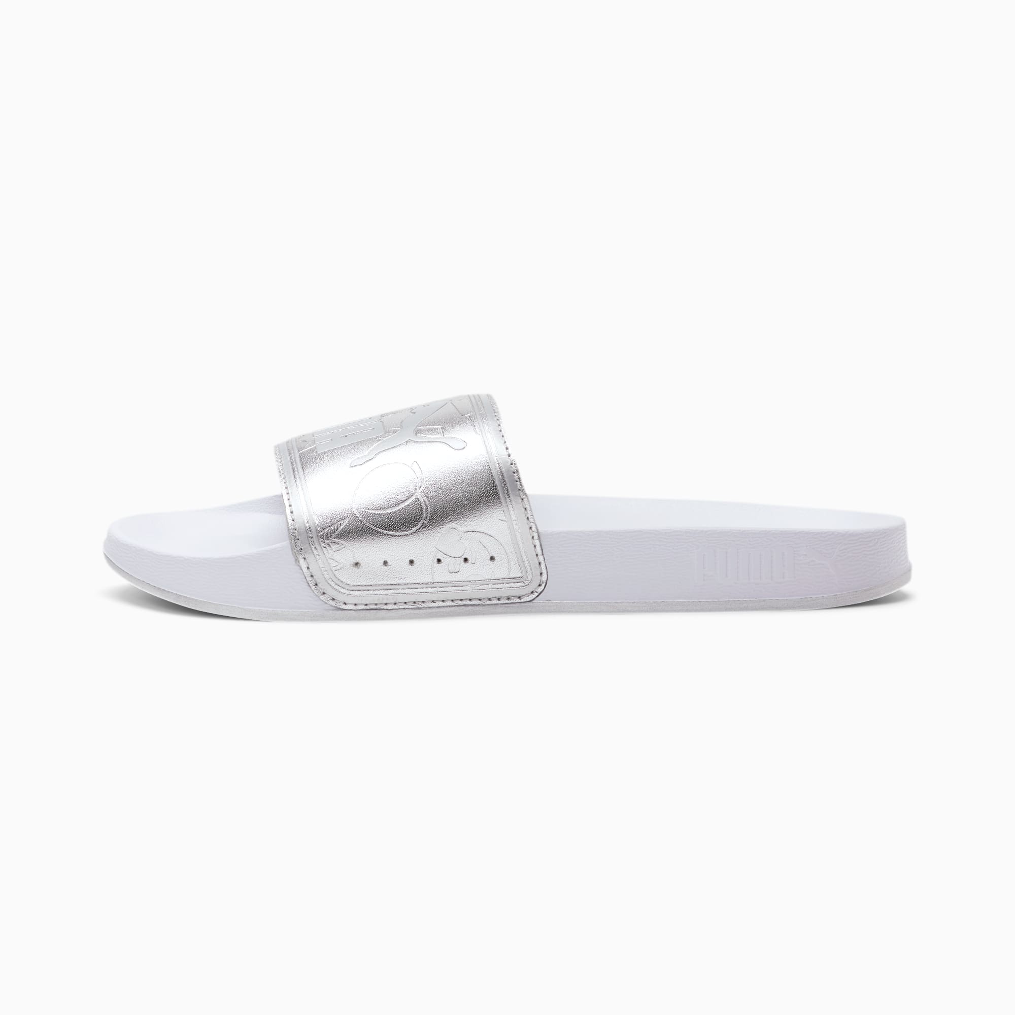 Puma slides silver clearance