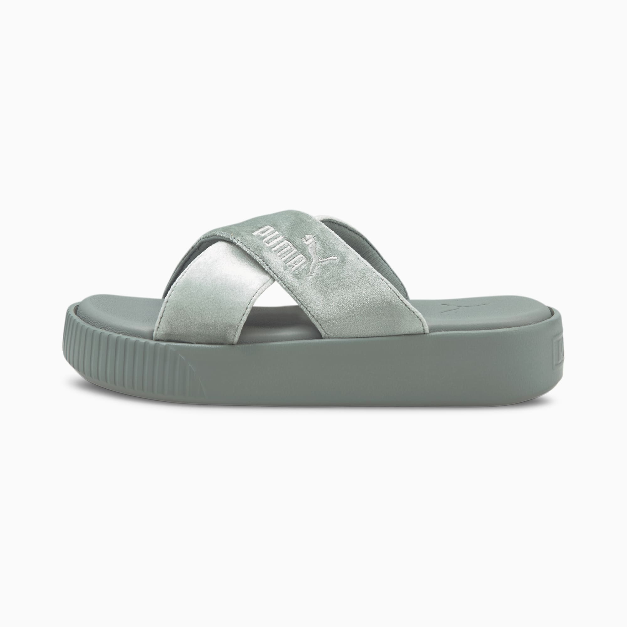 Platform Velvet Women s Slides PUMA