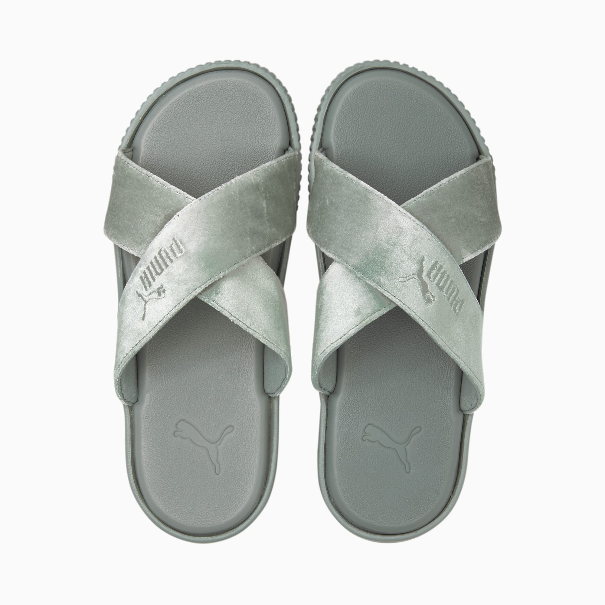 Velvet puma slides hotsell