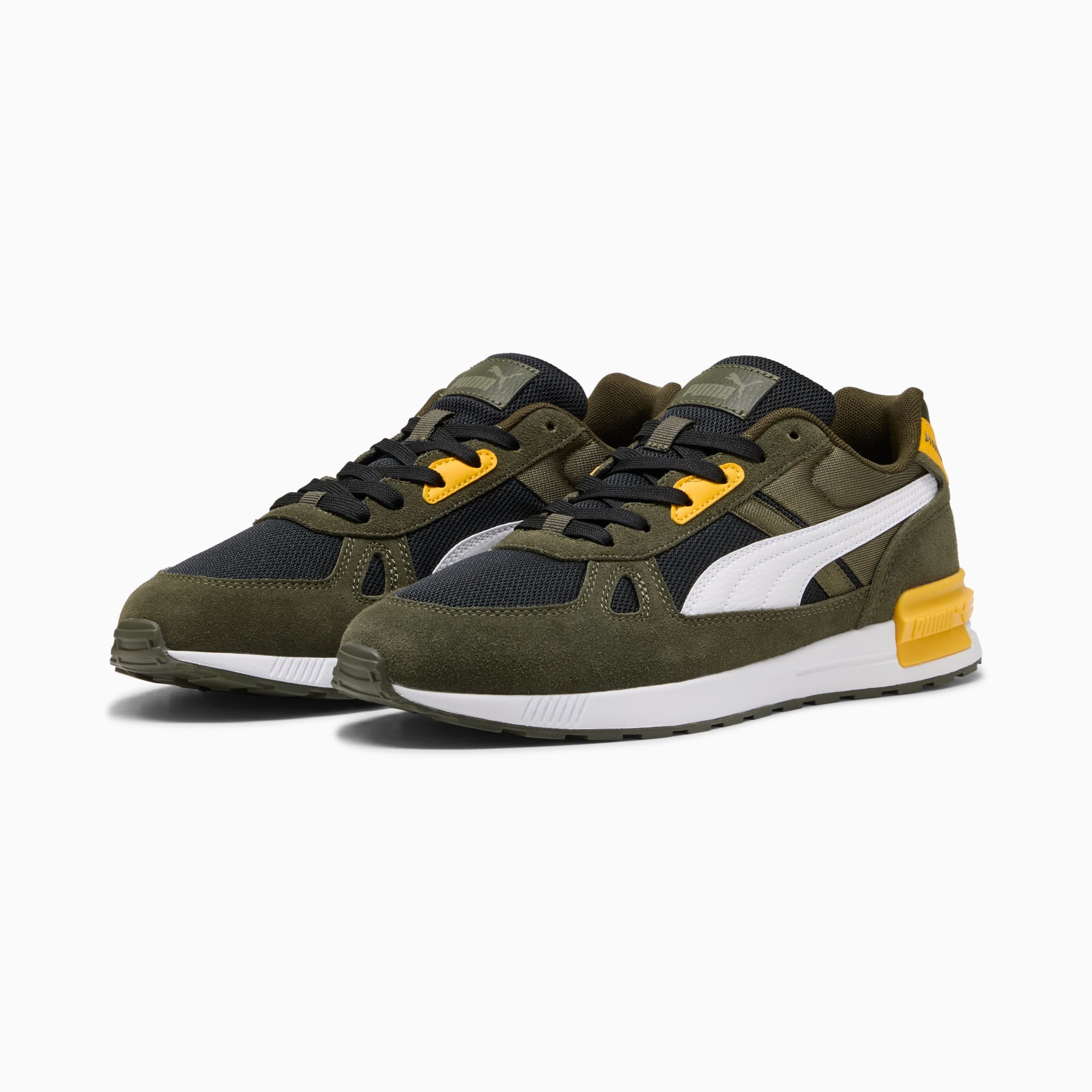 Buty sportowe Graviton Pro, PUMA Black-PUMA White-Dark Olive, large