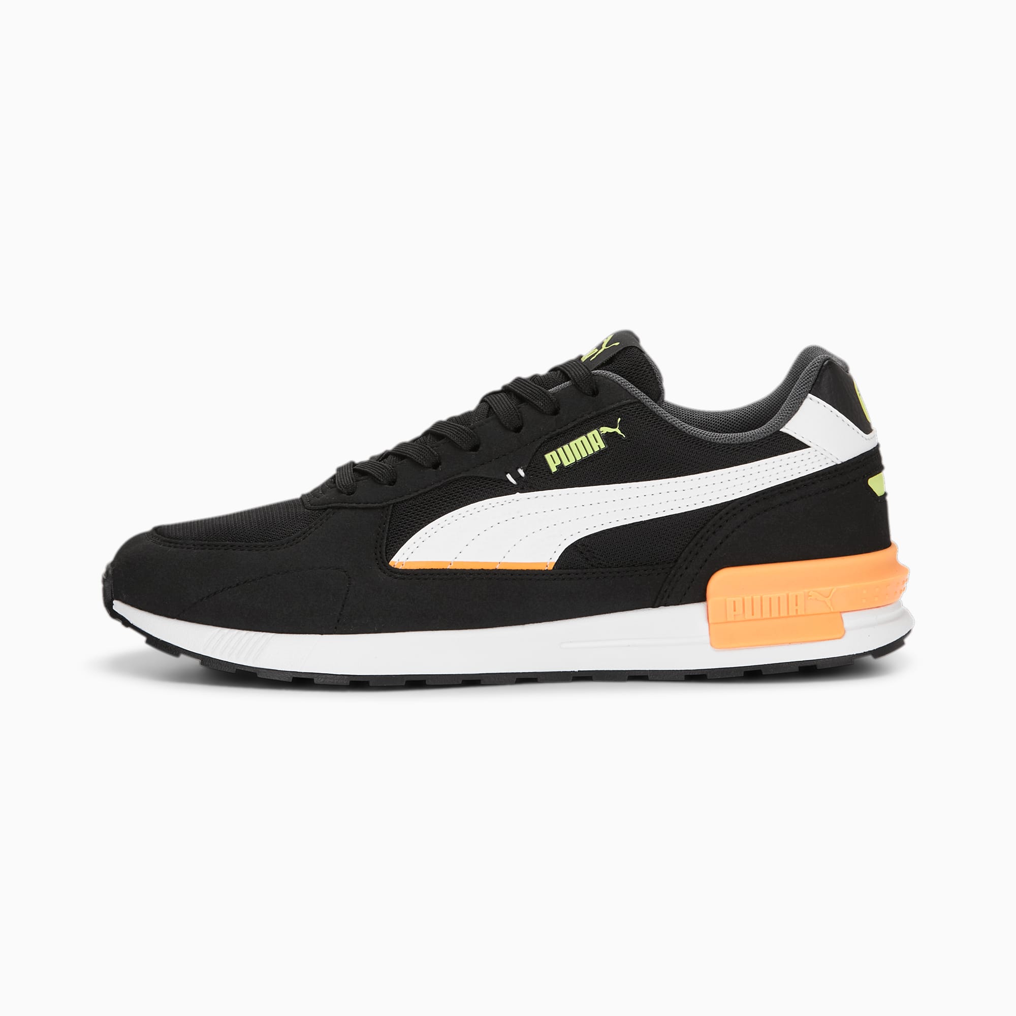 Puma black and white trainers hot sale