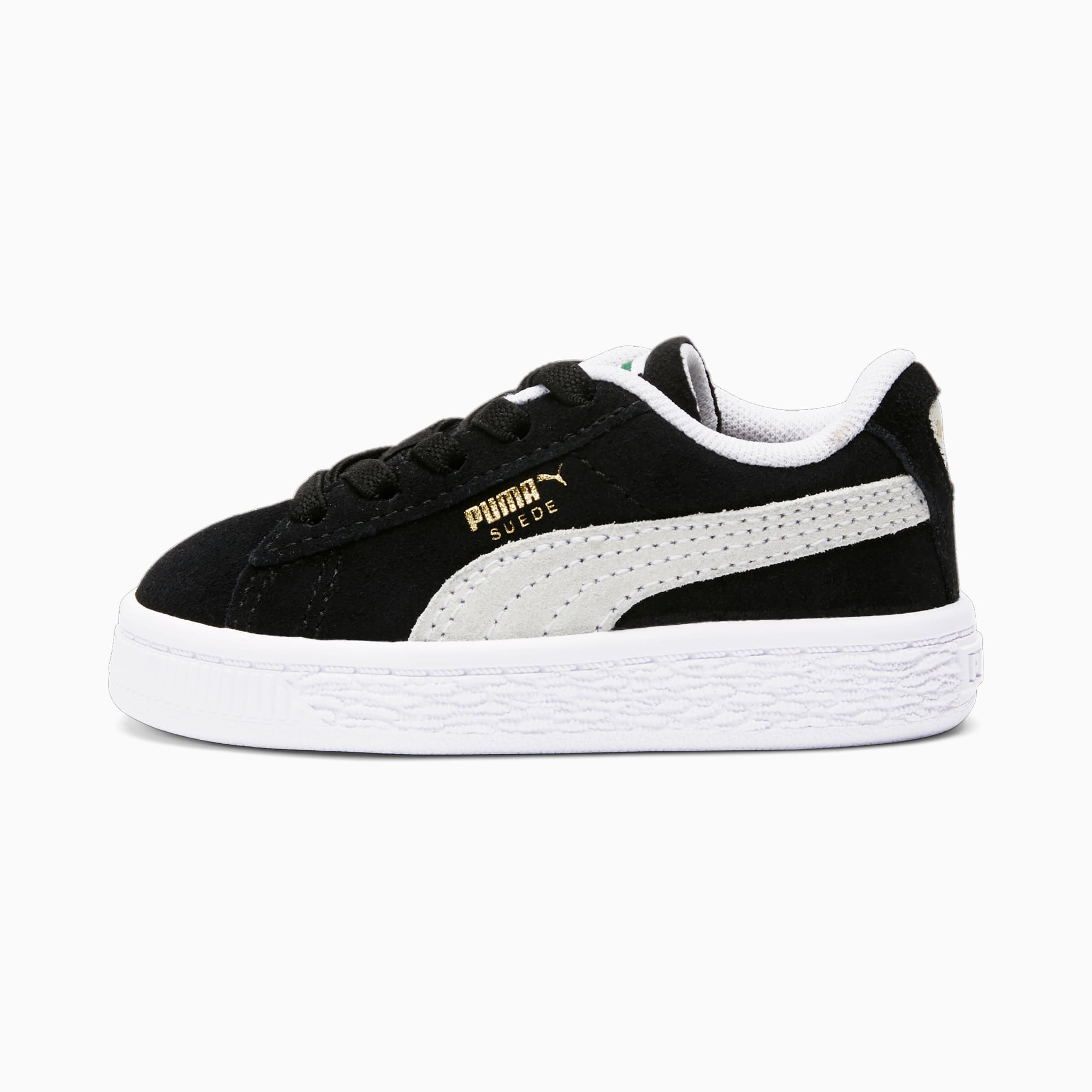 Puma Suede Classic XXI Black/White Toddler Boys' Shoes, Size: 7