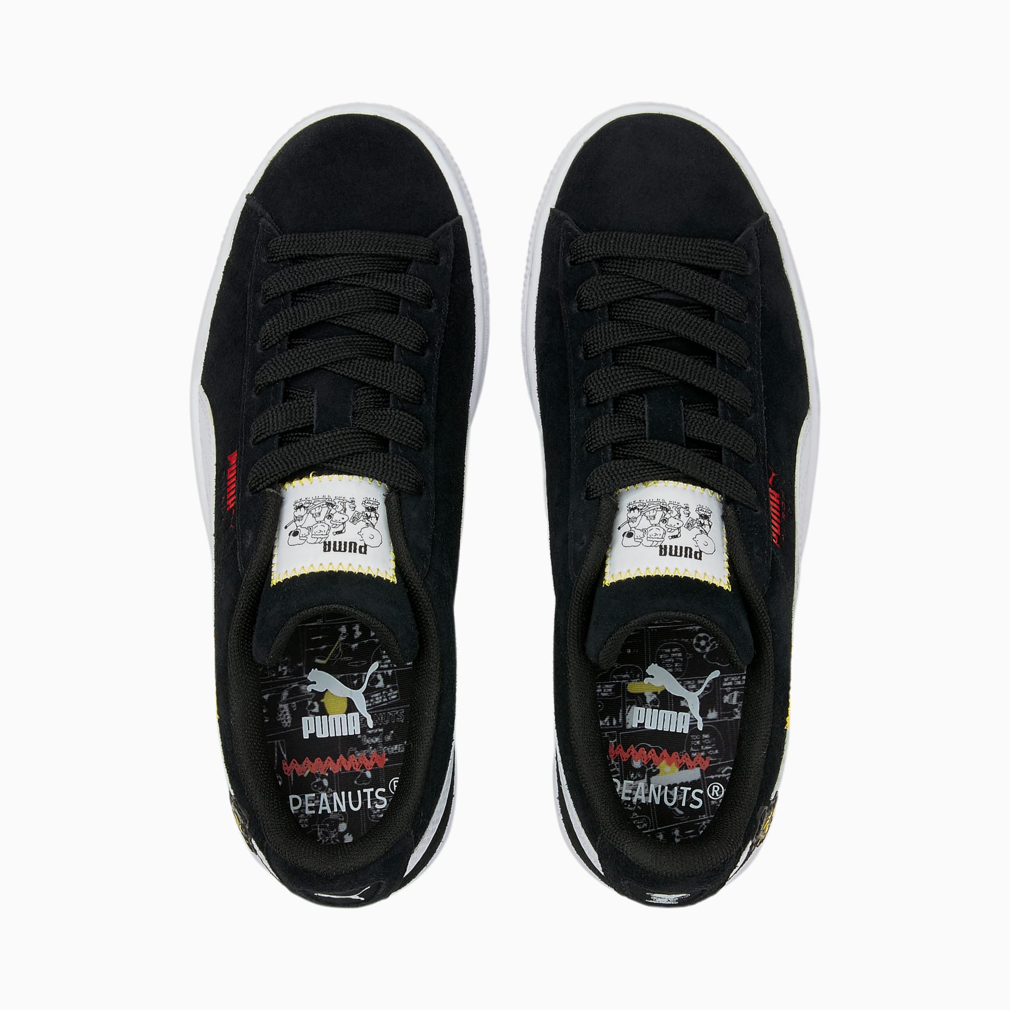 Puma black suede classic embroidered trainers best sale