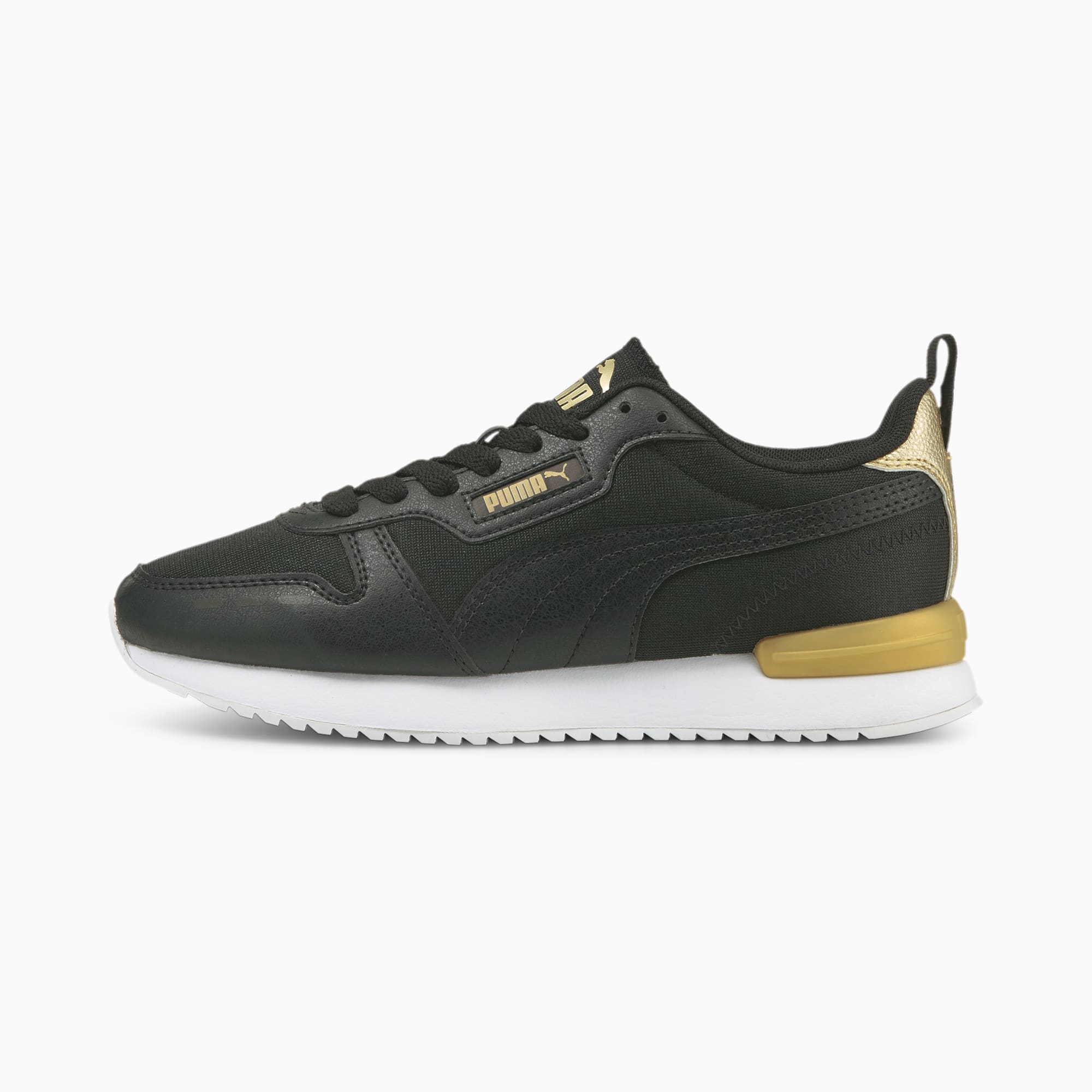 R78 Metallic Pop Womens Sneakers Puma Black Puma Black Puma Team Gold Puma Shoes Puma 