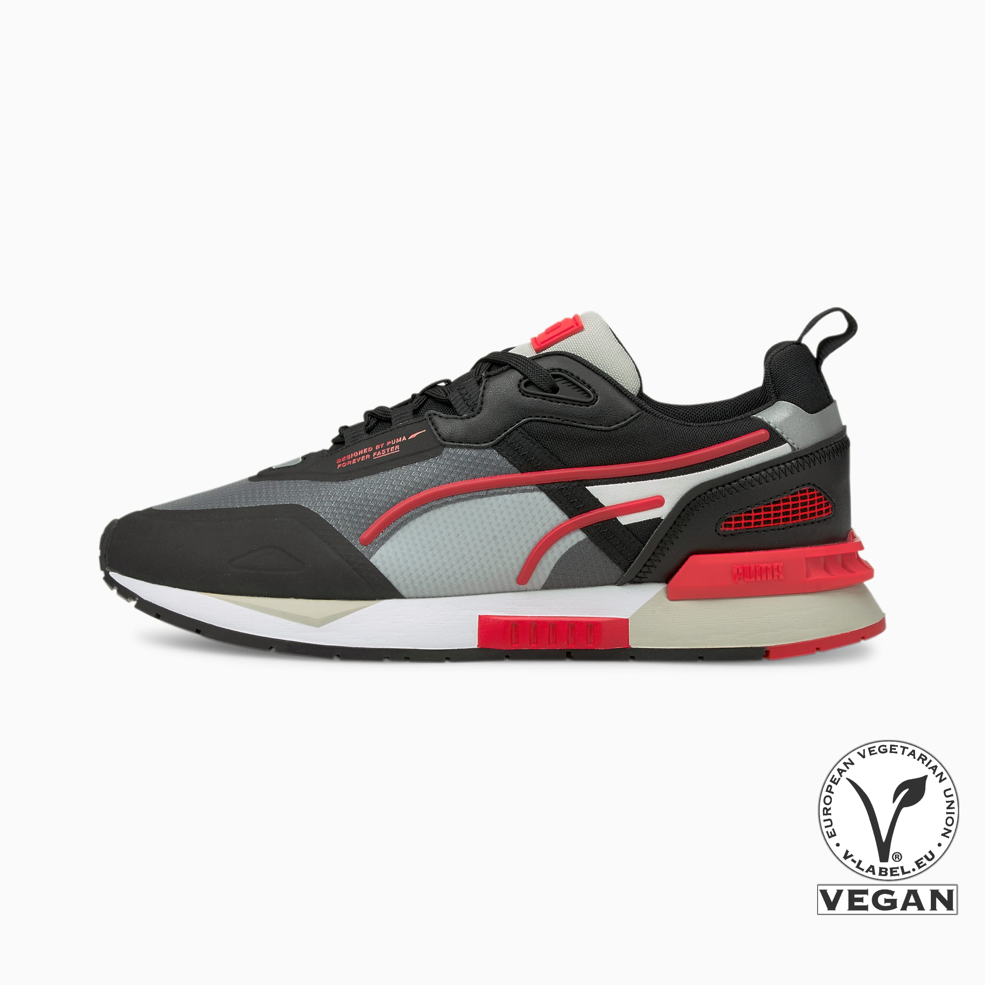 Mirage Tech Trainers, Puma Black-High Risk Red, extralarge