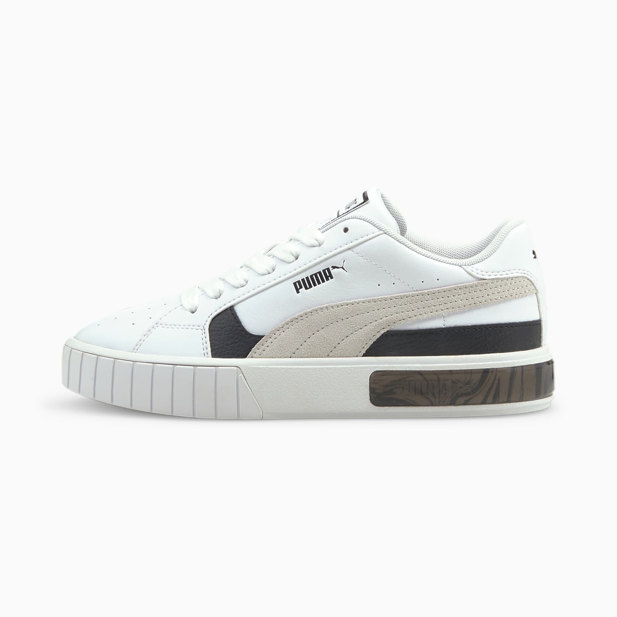 Puma cali women's white black sales