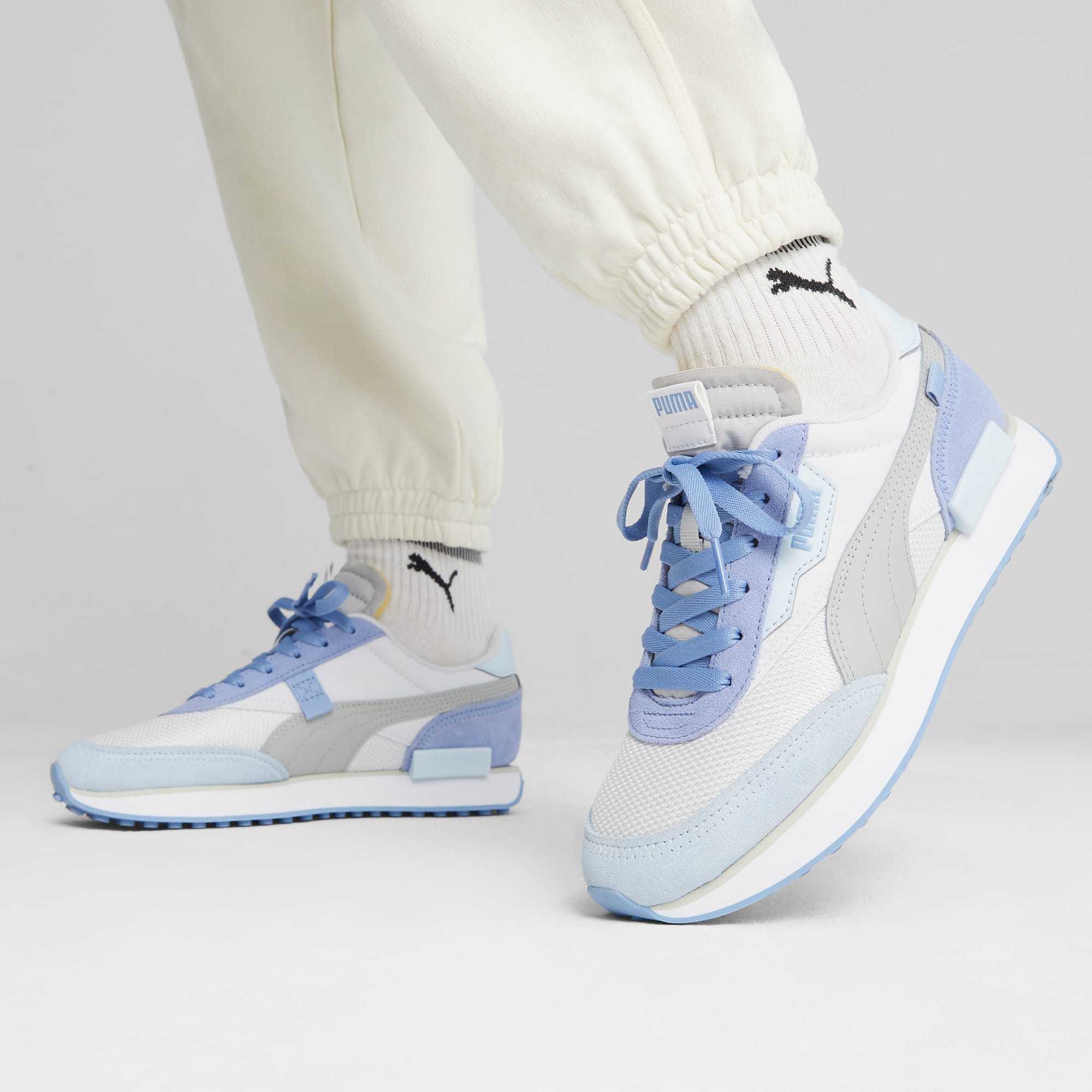 Future Rider Soft PUMA White Blissful Blue PUMA SHOP ALL PUMA PUMA