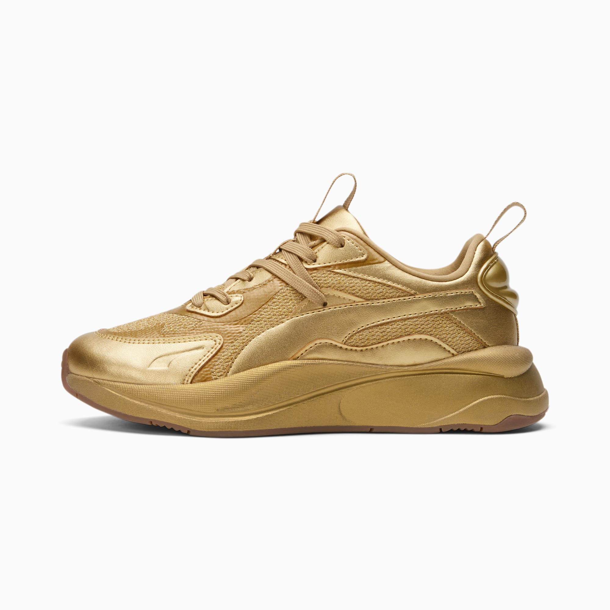Metallic gold puma sneakers best sale