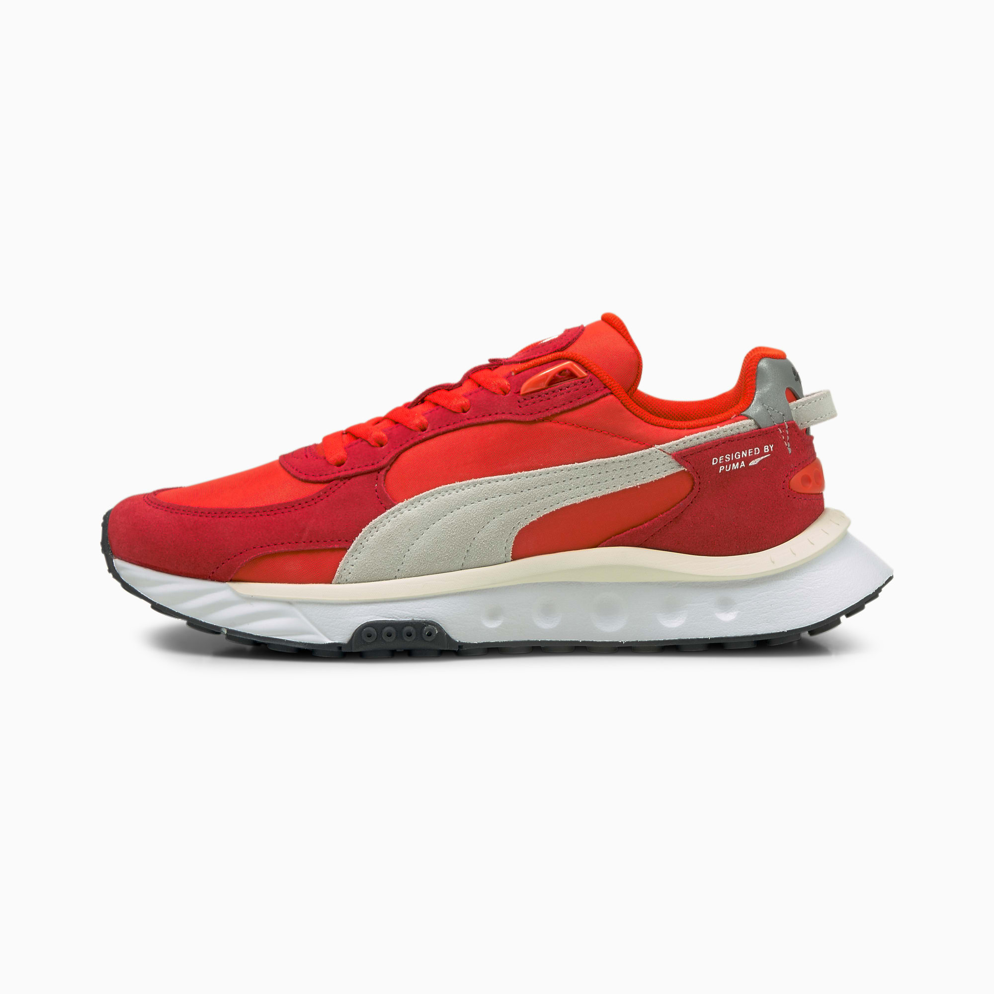 Puma red trainers 2025