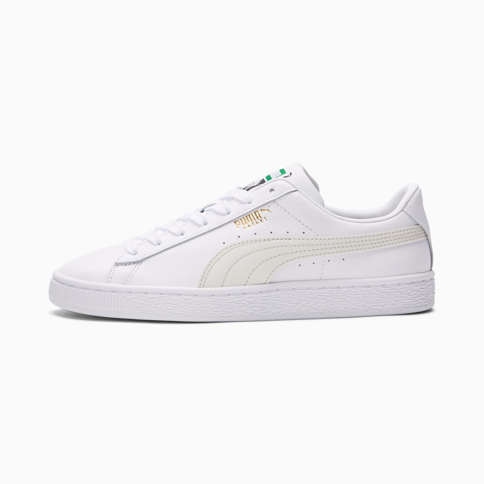 puma basket all white