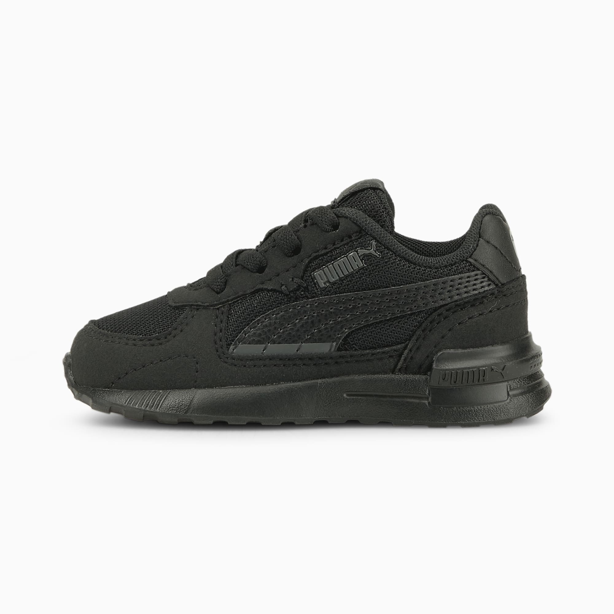 Graviton AC Babies' Trainers, Puma Black-Puma Black-Dark Shadow, large