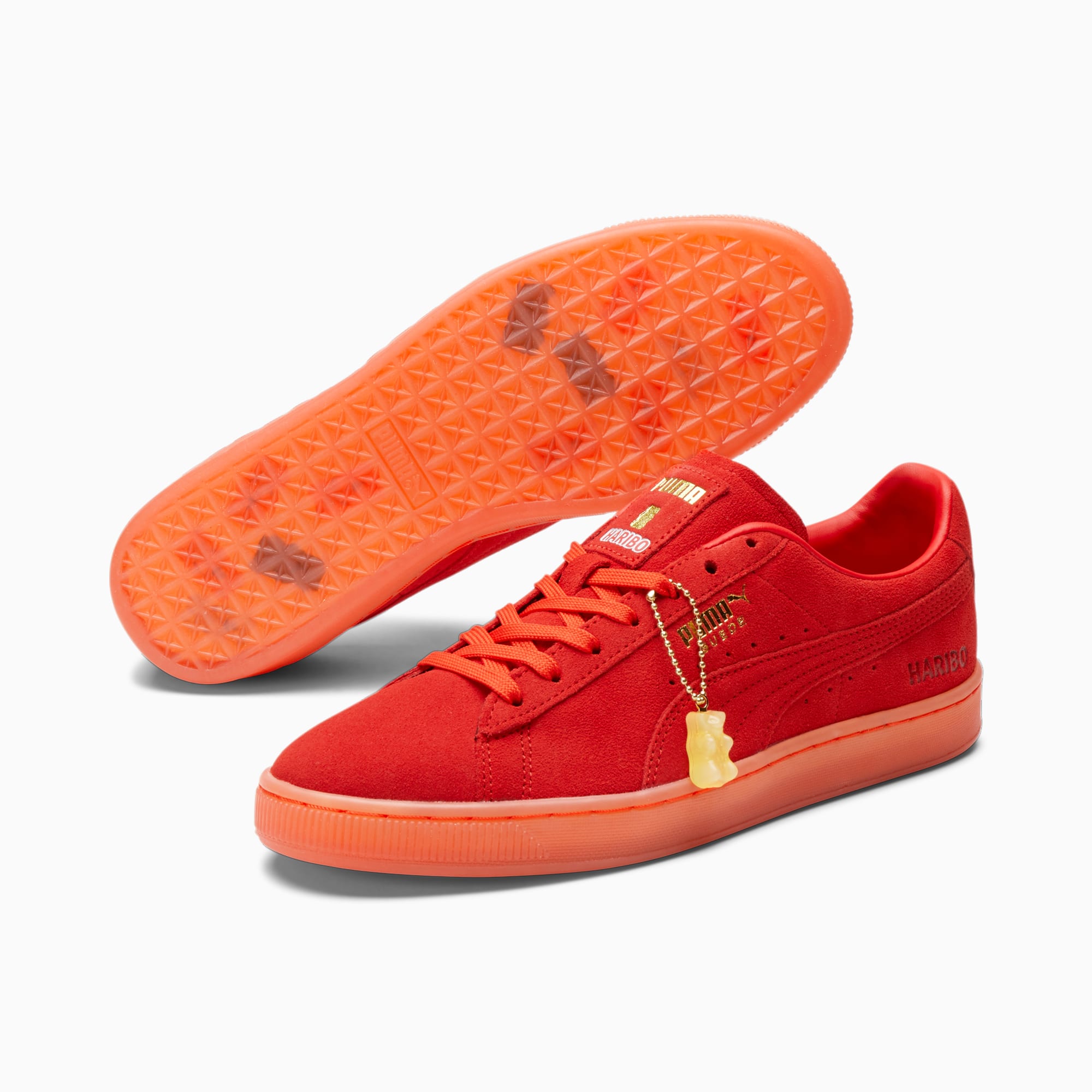 PUMA x HARIBO Men's Suede Sneakers, Poppy Red-Poppy Red, extralarge