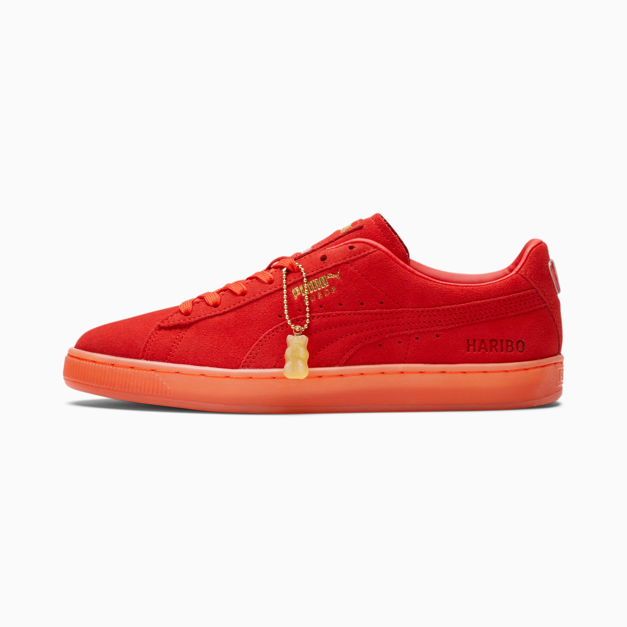 PUMA x HARIBO Men's Suede Sneakers, Poppy Red-Poppy Red, extralarge