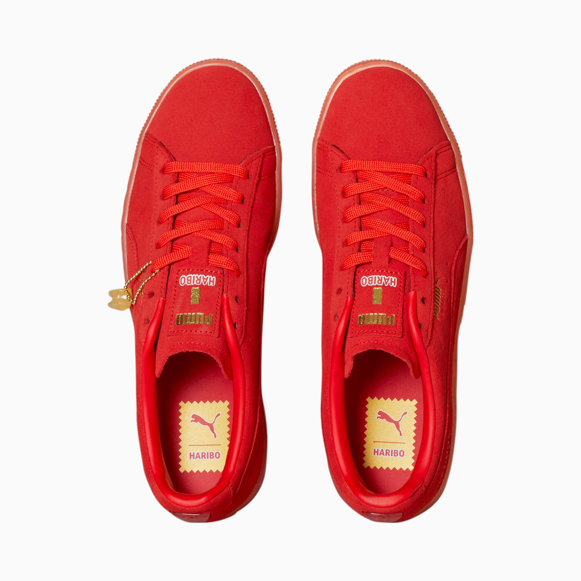 PUMA x HARIBO Men's Suede Sneakers, Poppy Red-Poppy Red, extralarge