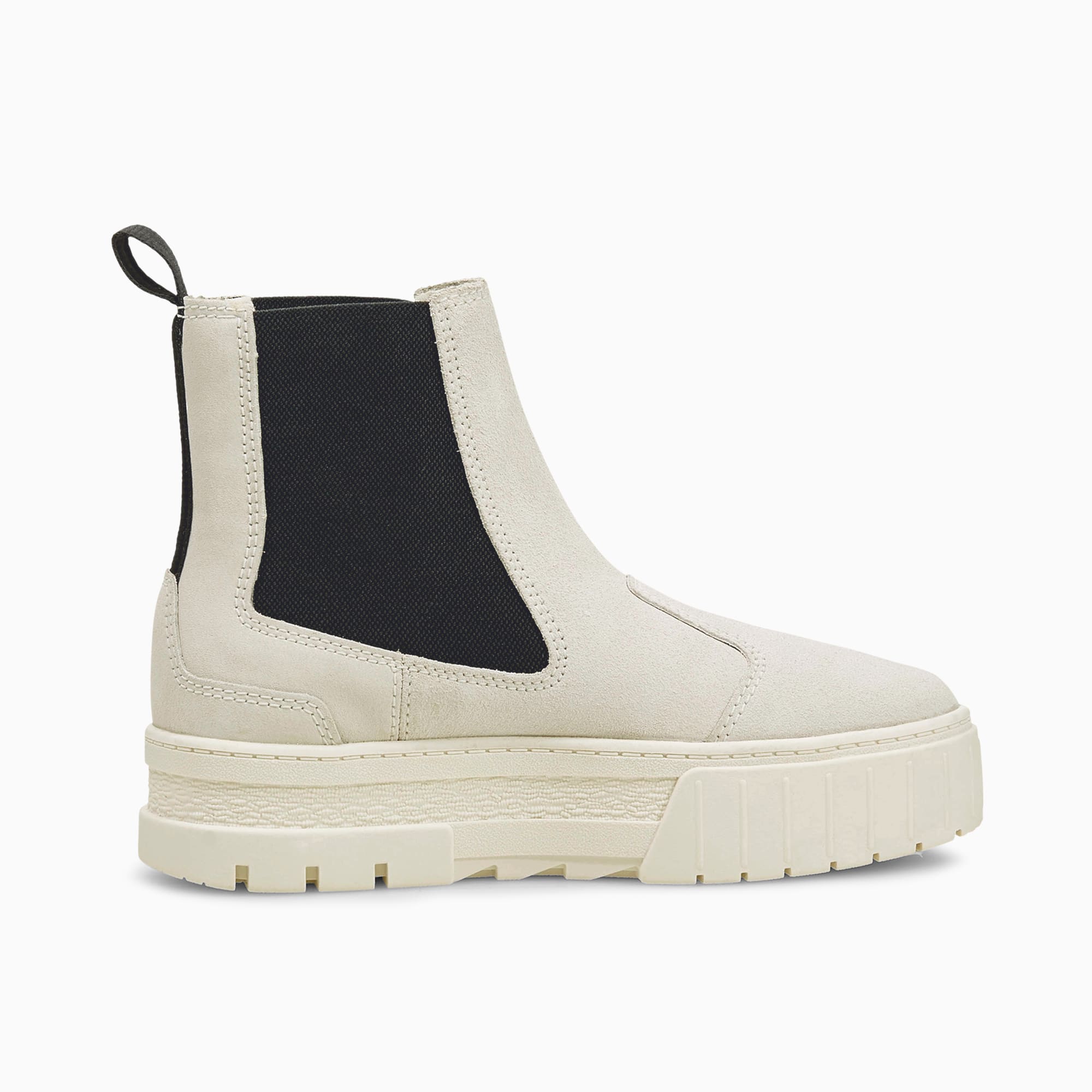 PUMA Mayze Chelsea Suede Boots Women s Marshmallow Size 6