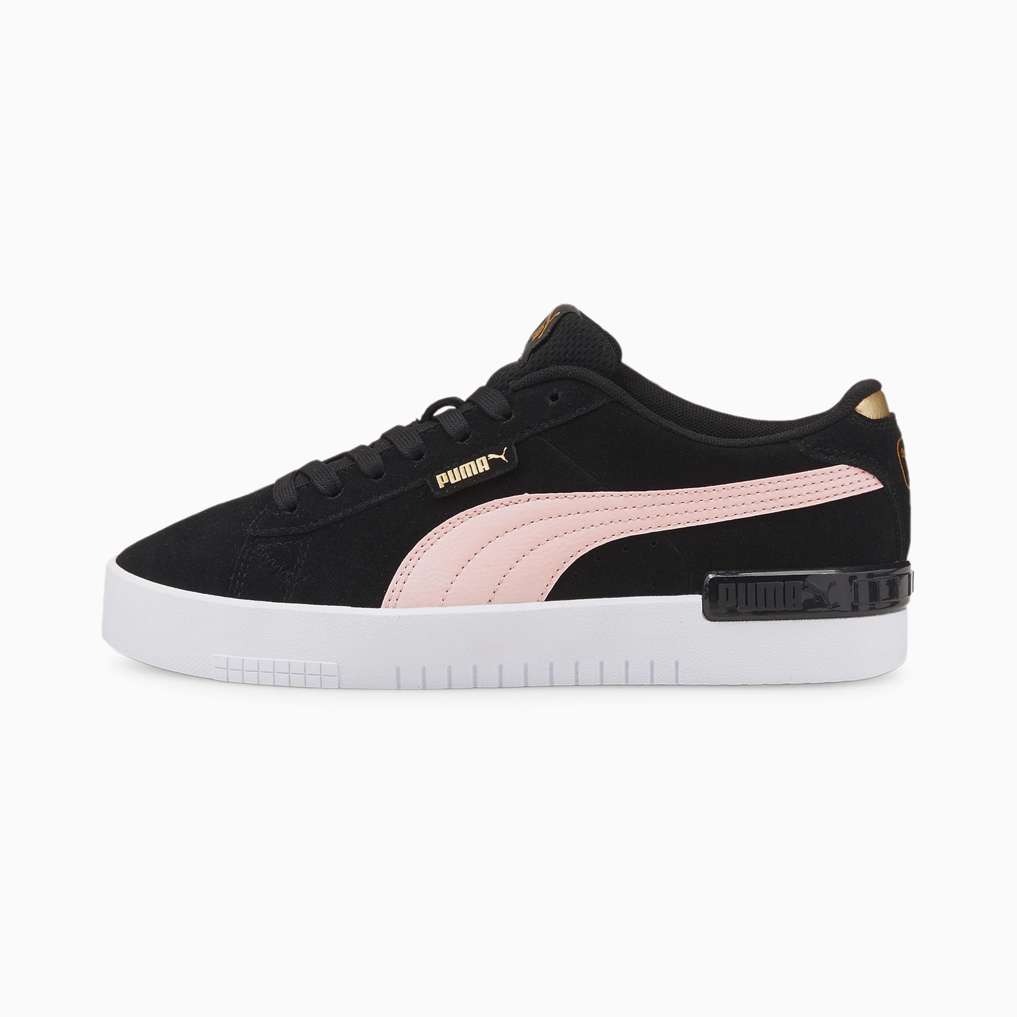 Gold and cheap pink pumas