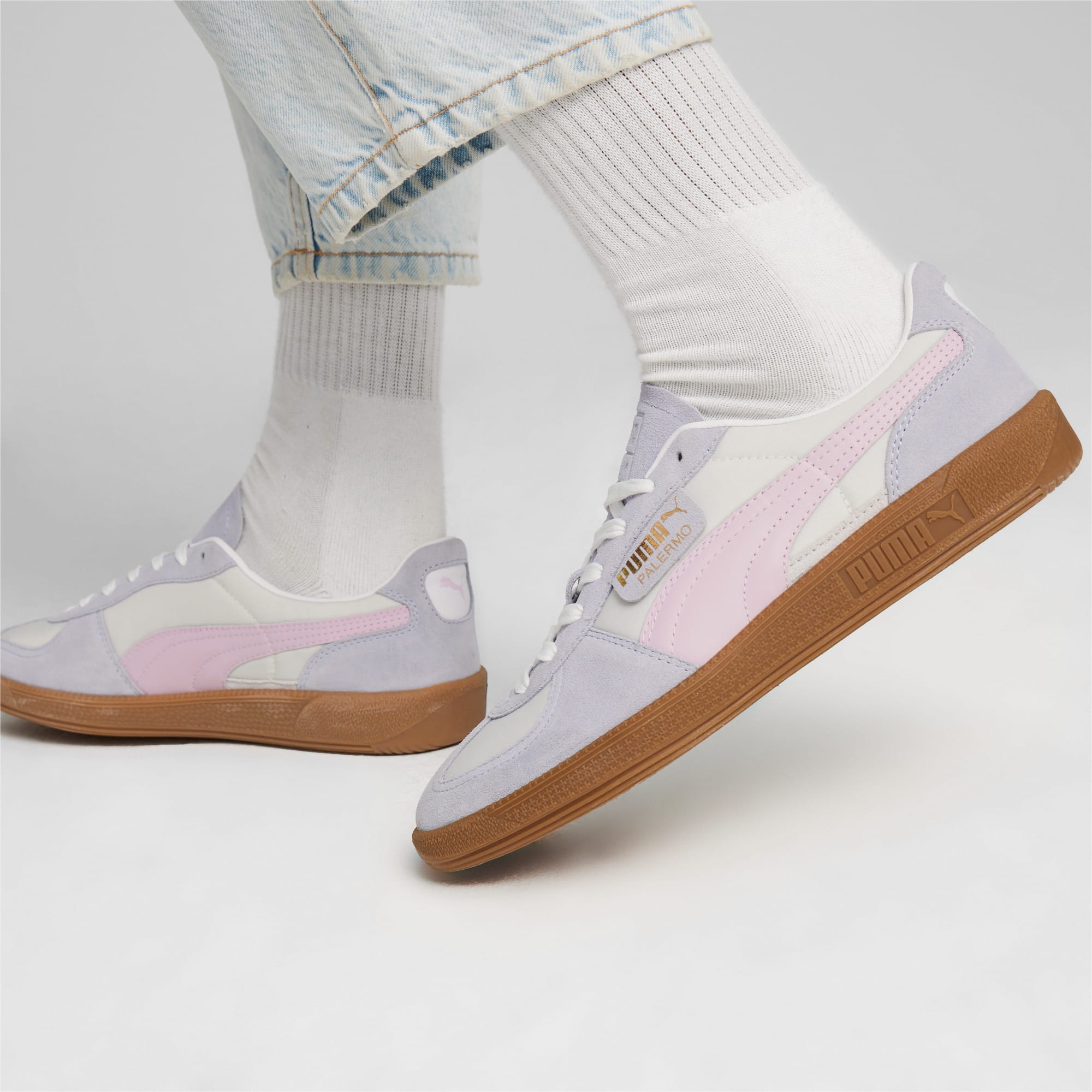 Palermo OG Sneakers Unisex, Feather Gray-Gray Fog-Grape Mist, large