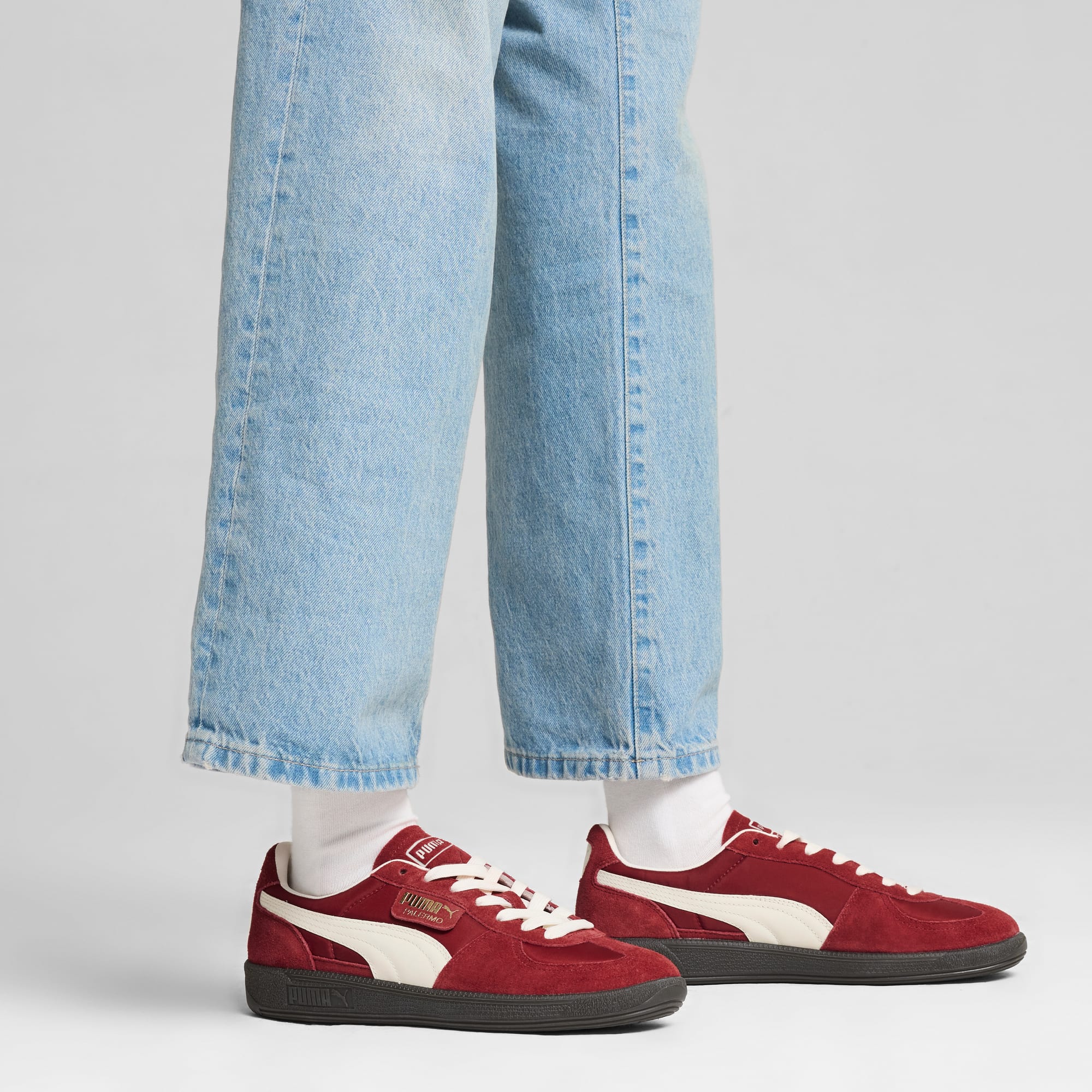 Puma suede platform red store