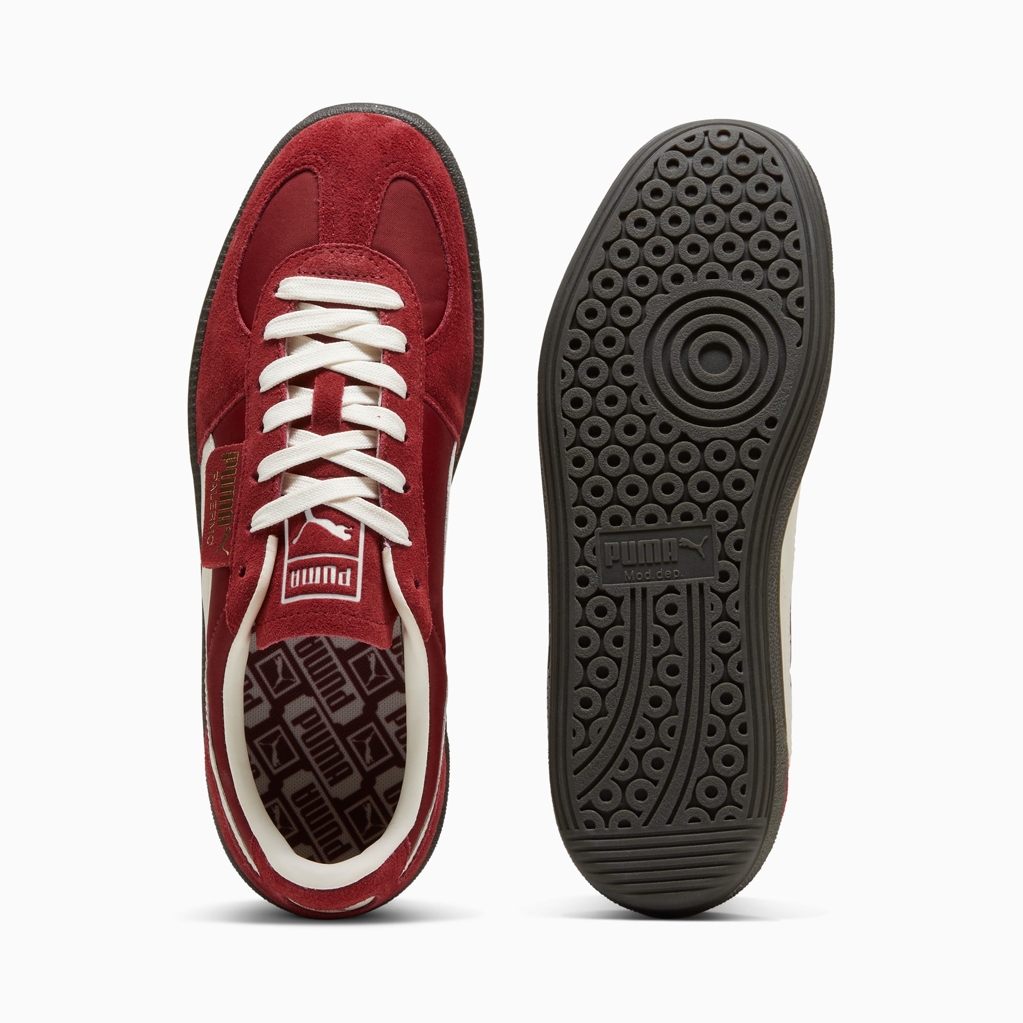 Puma suede dark red on sale