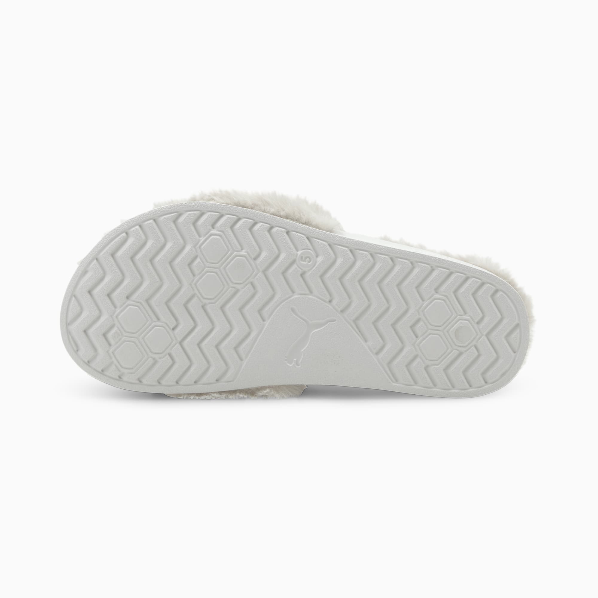 Furry puma slides sale