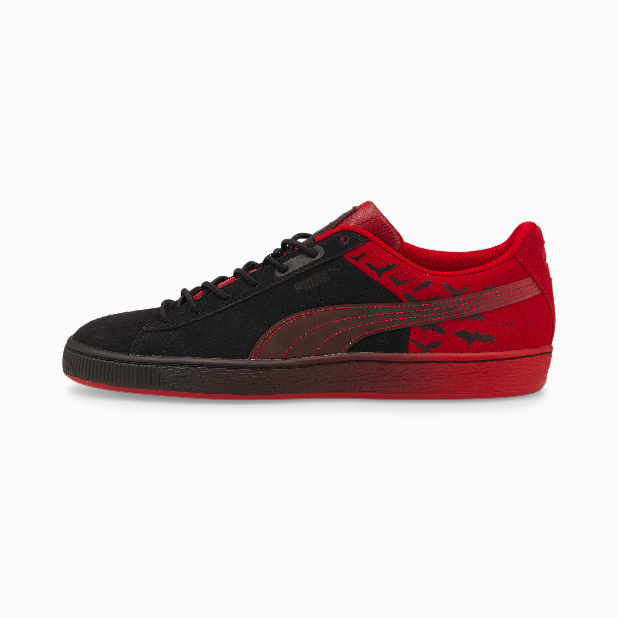 PUMA x BATMAN Suede Classic Trainers | Puma Black-Barbados Cherry | PUMA  Shop All Puma | PUMA