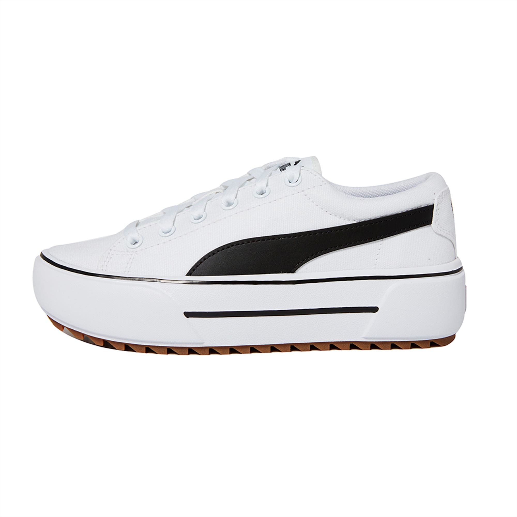 Kaia Platform Women's Sneakers, Puma White-Puma Black-Gum, large-SEA