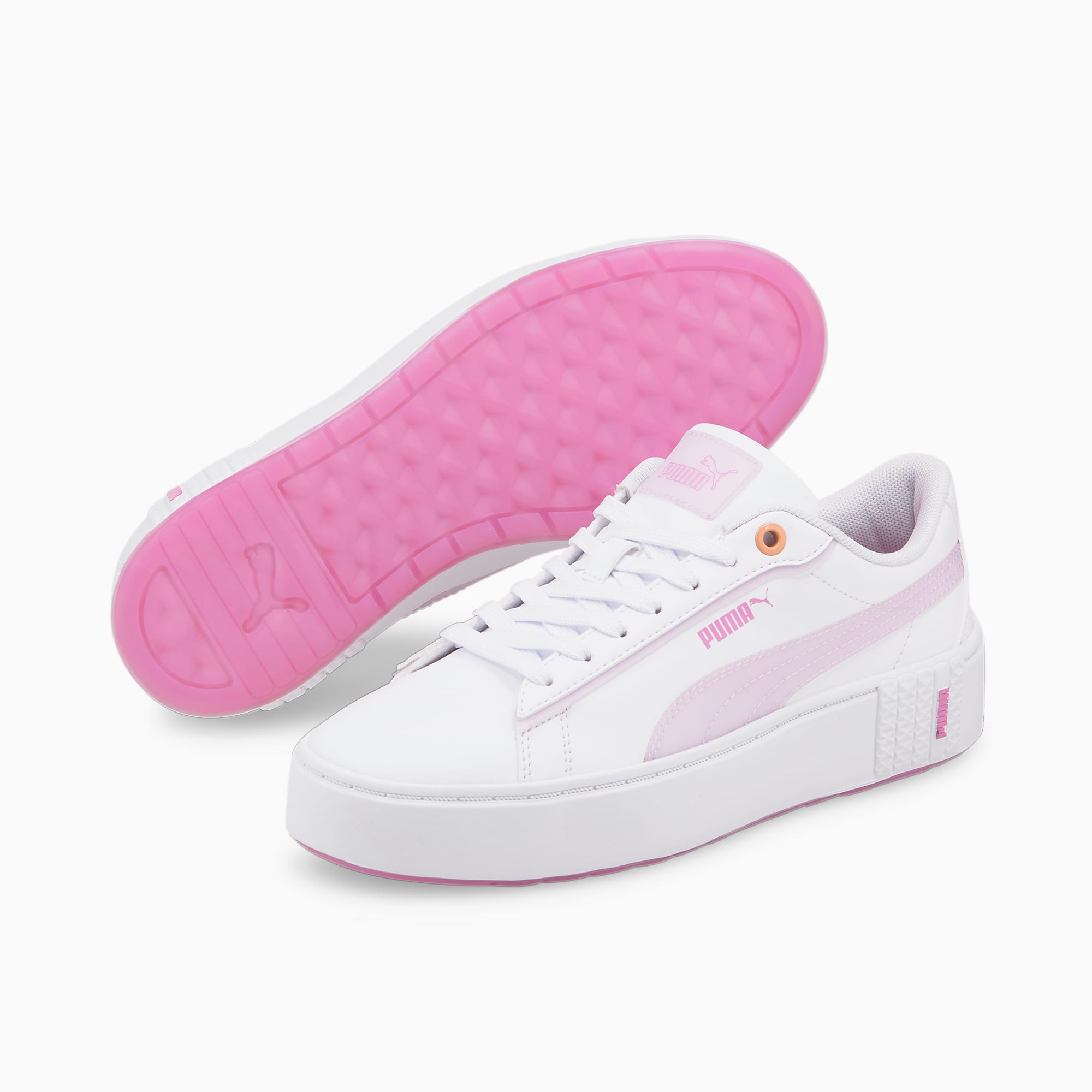 PUMA Smash Platform V2 - Tenis para Mujer, Blanco, 6 US 