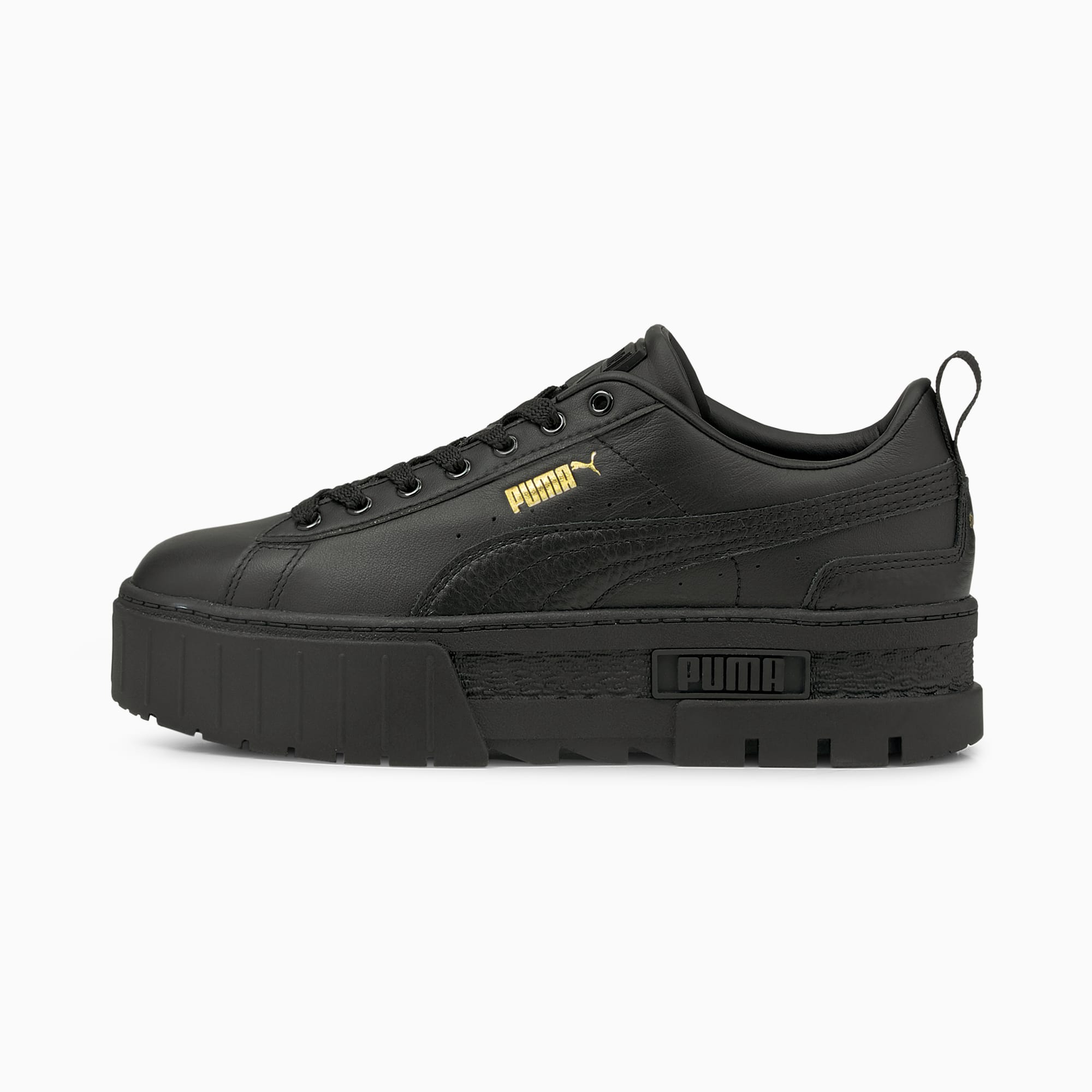 platform sneaker black