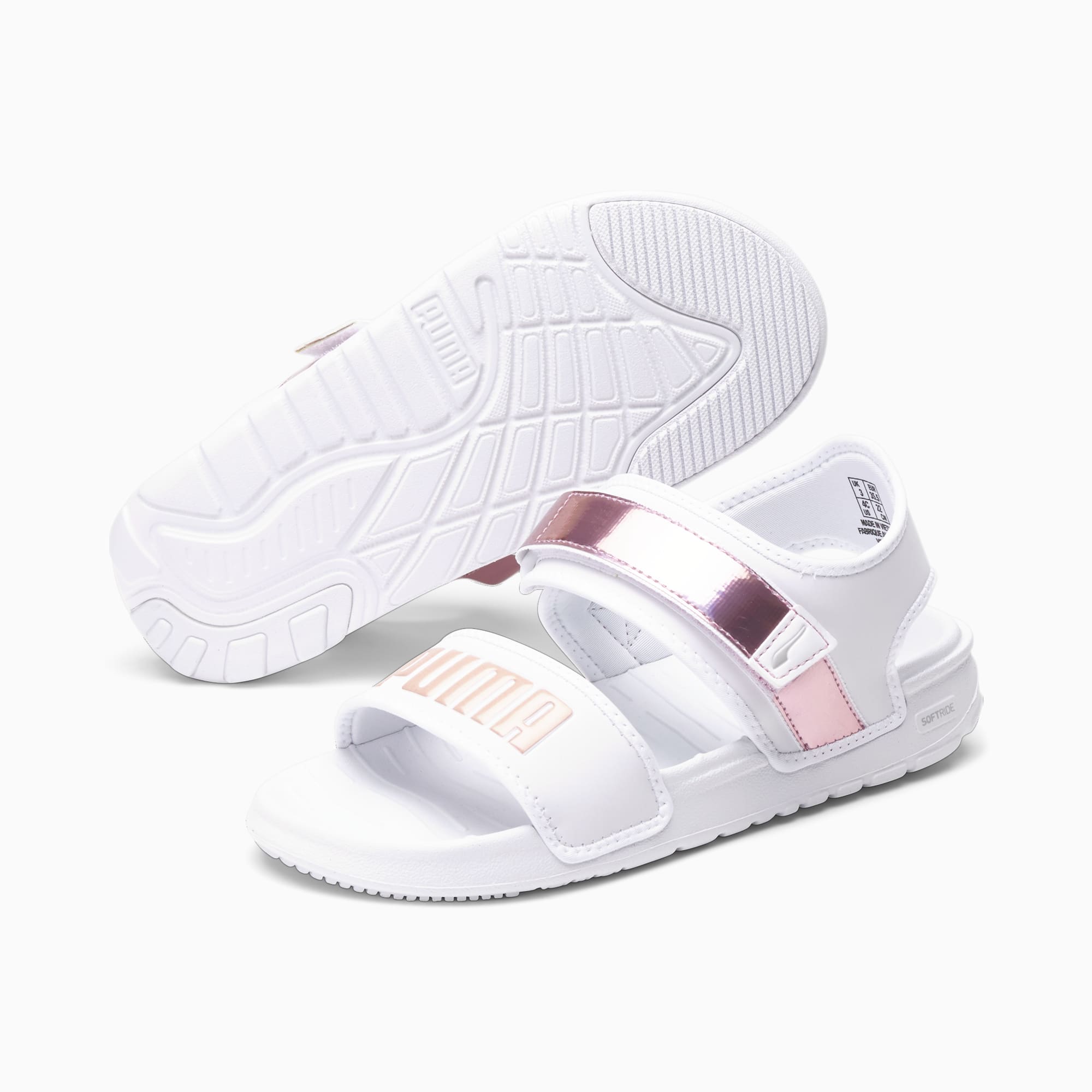 Puma white sandals discount