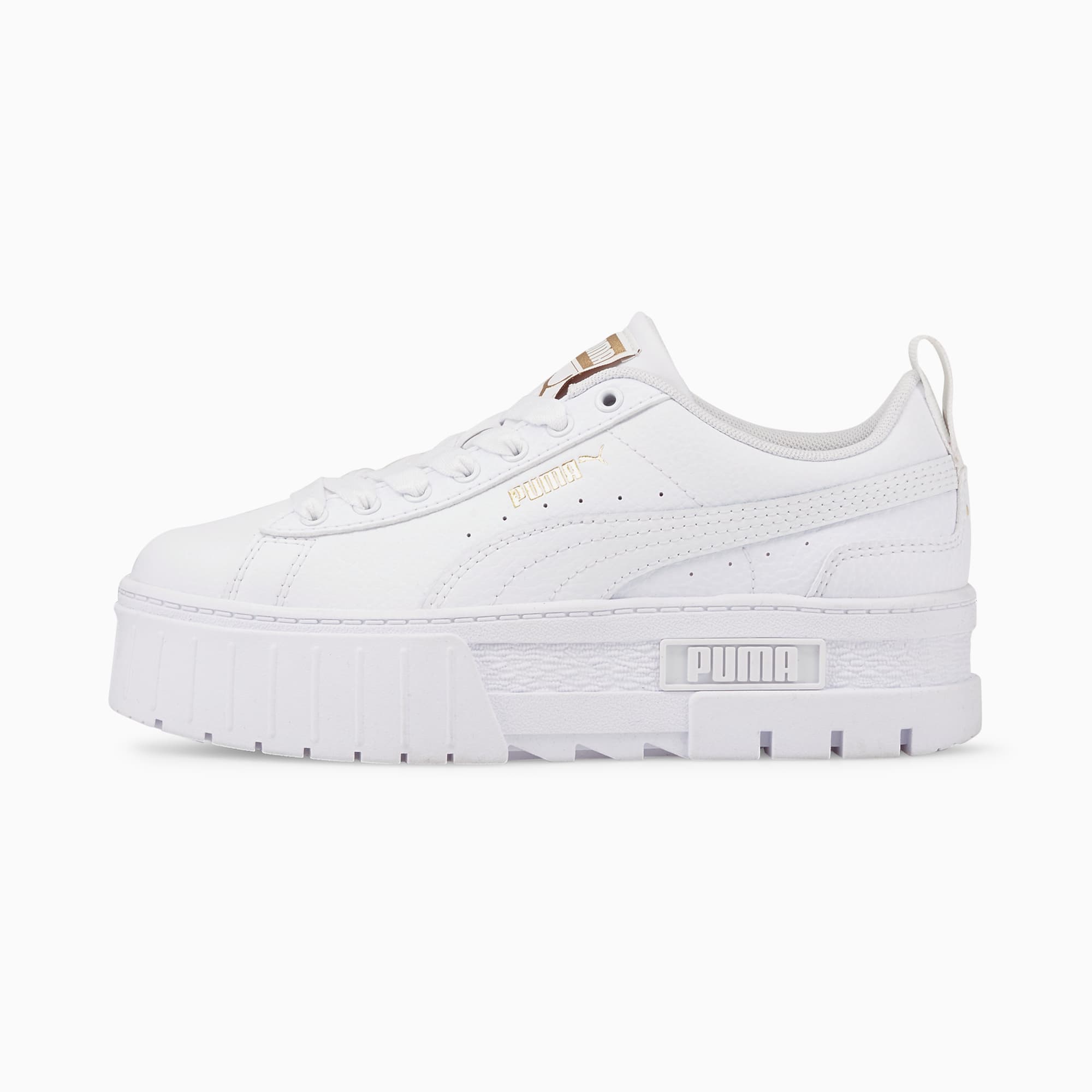 Puma white leather trainers hot sale