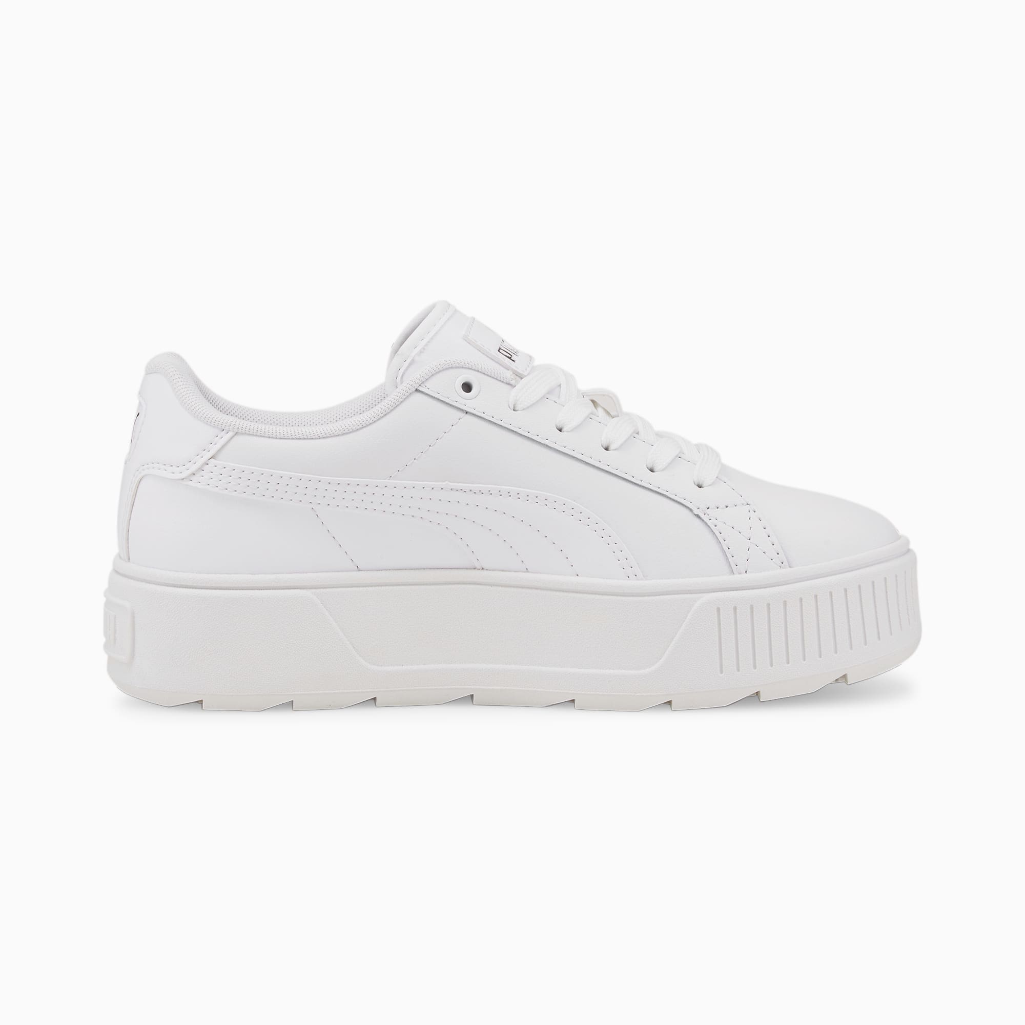 Plain white puma sales shoes