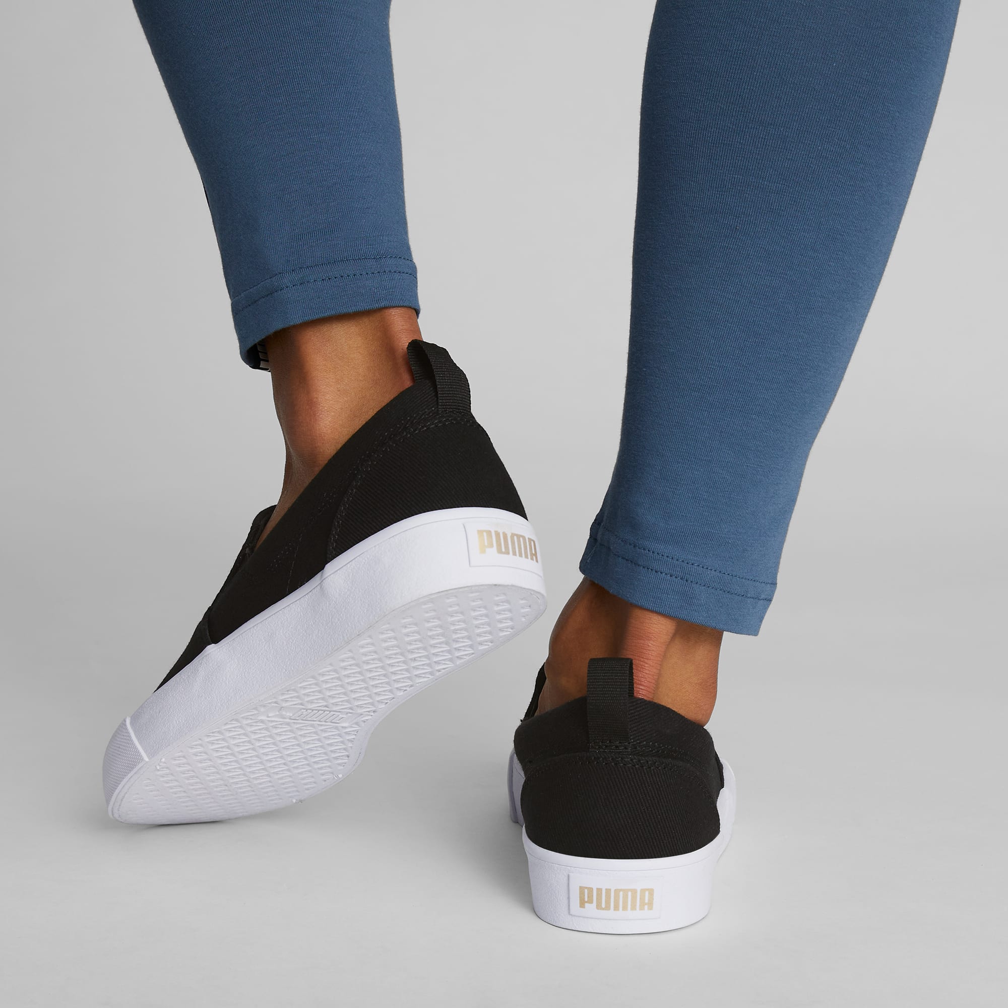 White puma slip ons store