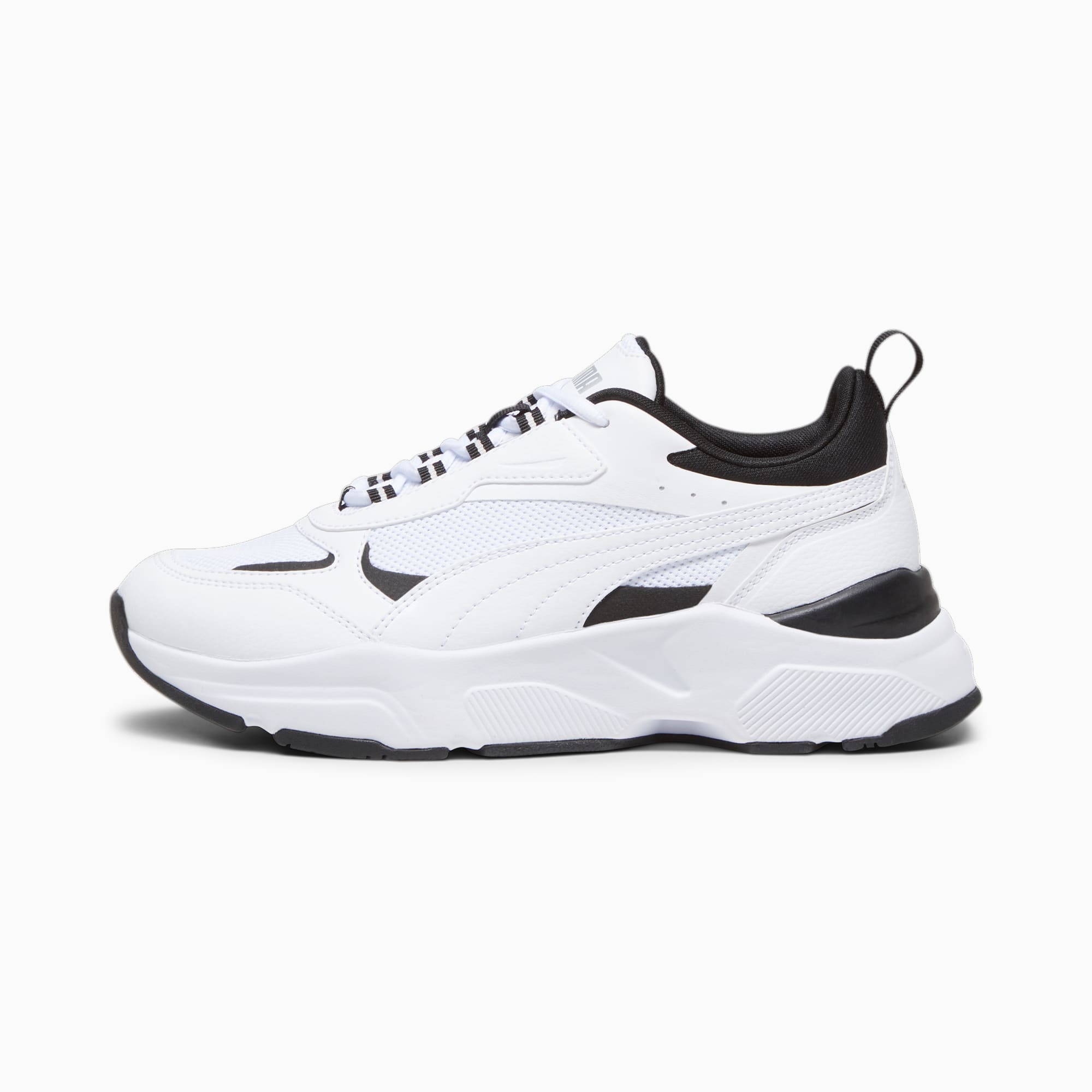 Puma white and black trainers deals