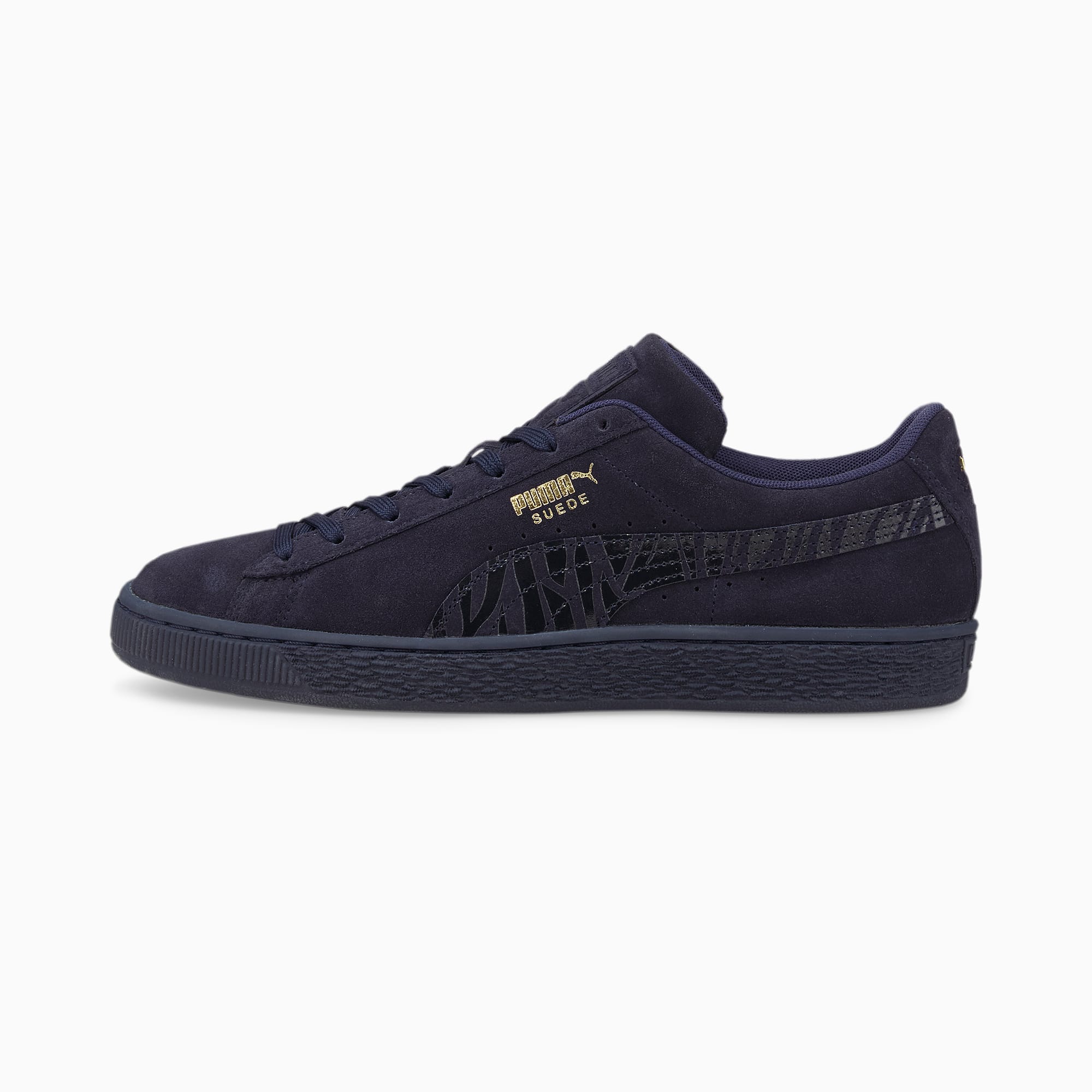Suede Mono Deboss Sneakers