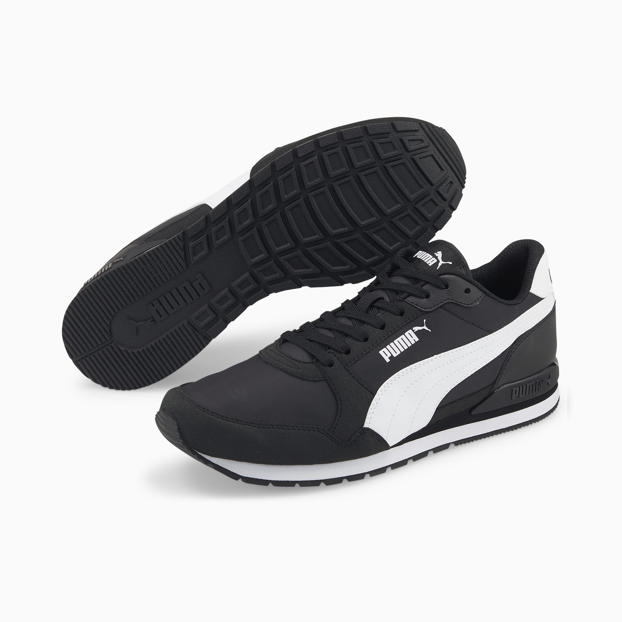 Puma St Runner V3 Men's Sneakers, Black/White, 10.5