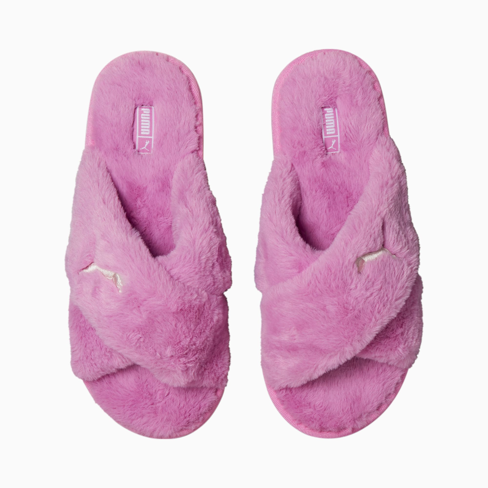 Puma furry slides qr code shop