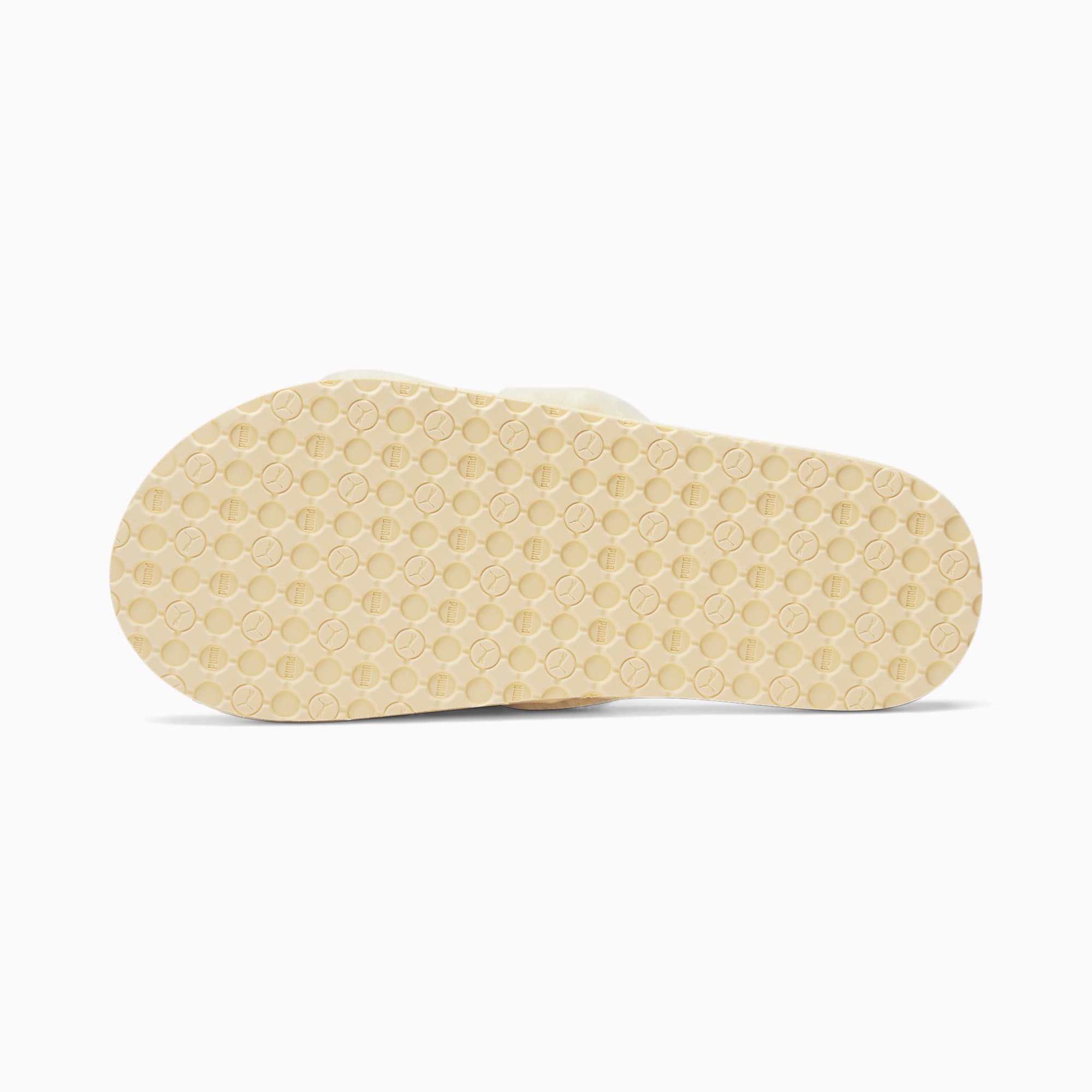 Fuzzy puma slippers clearance