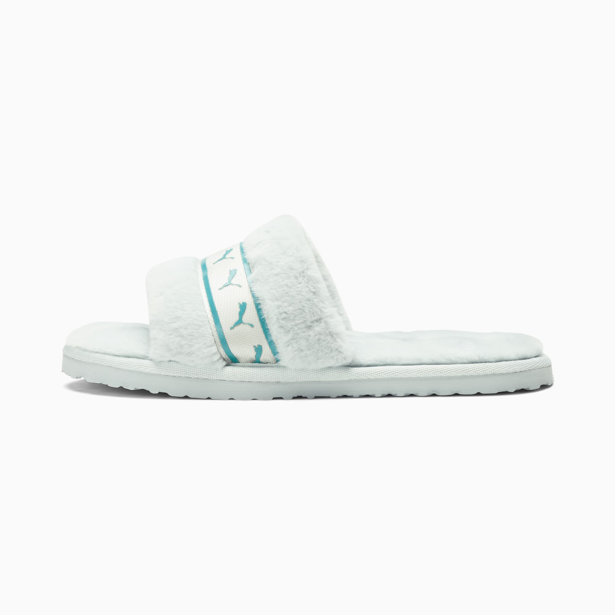 Puma sandals fur top