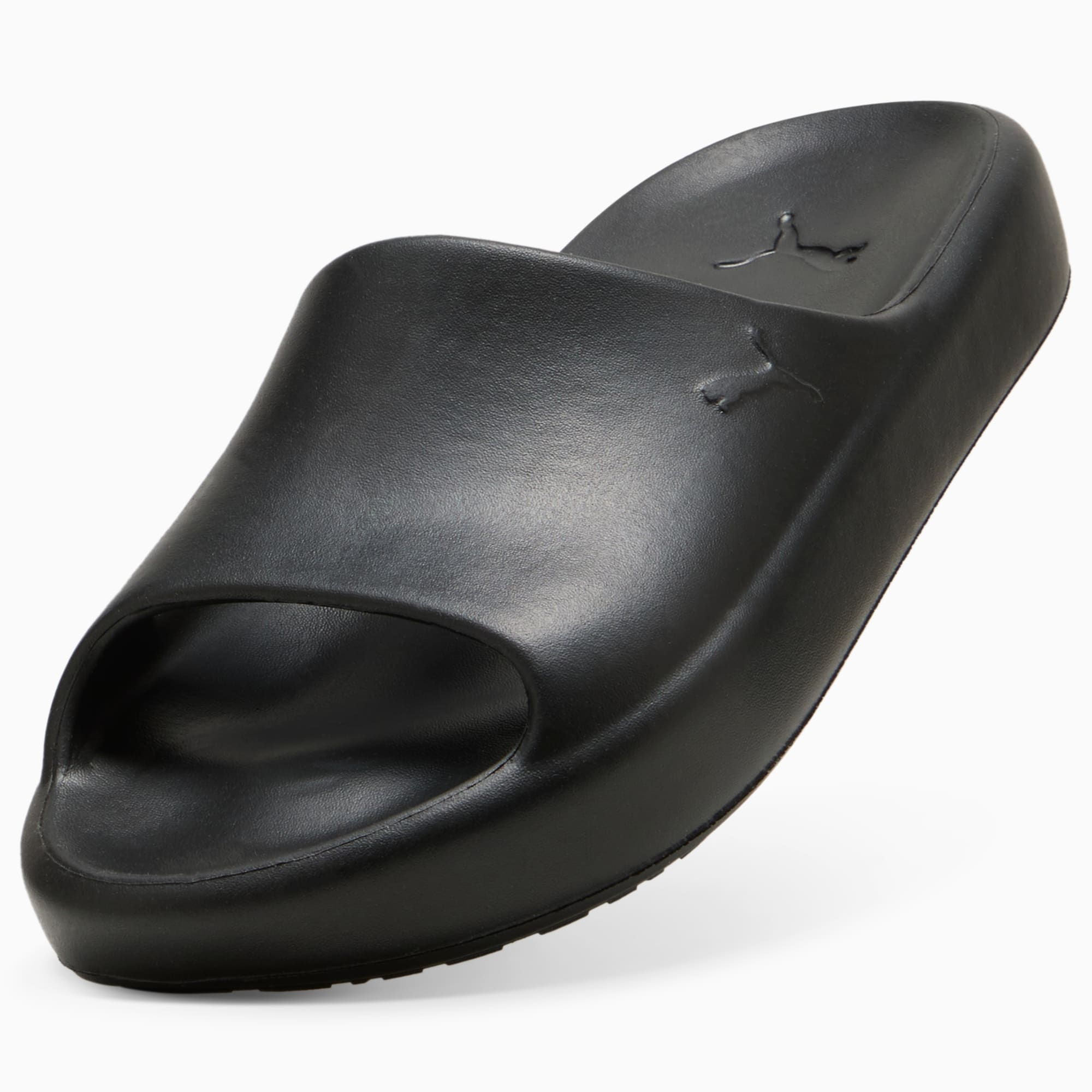 Black top puma sandals