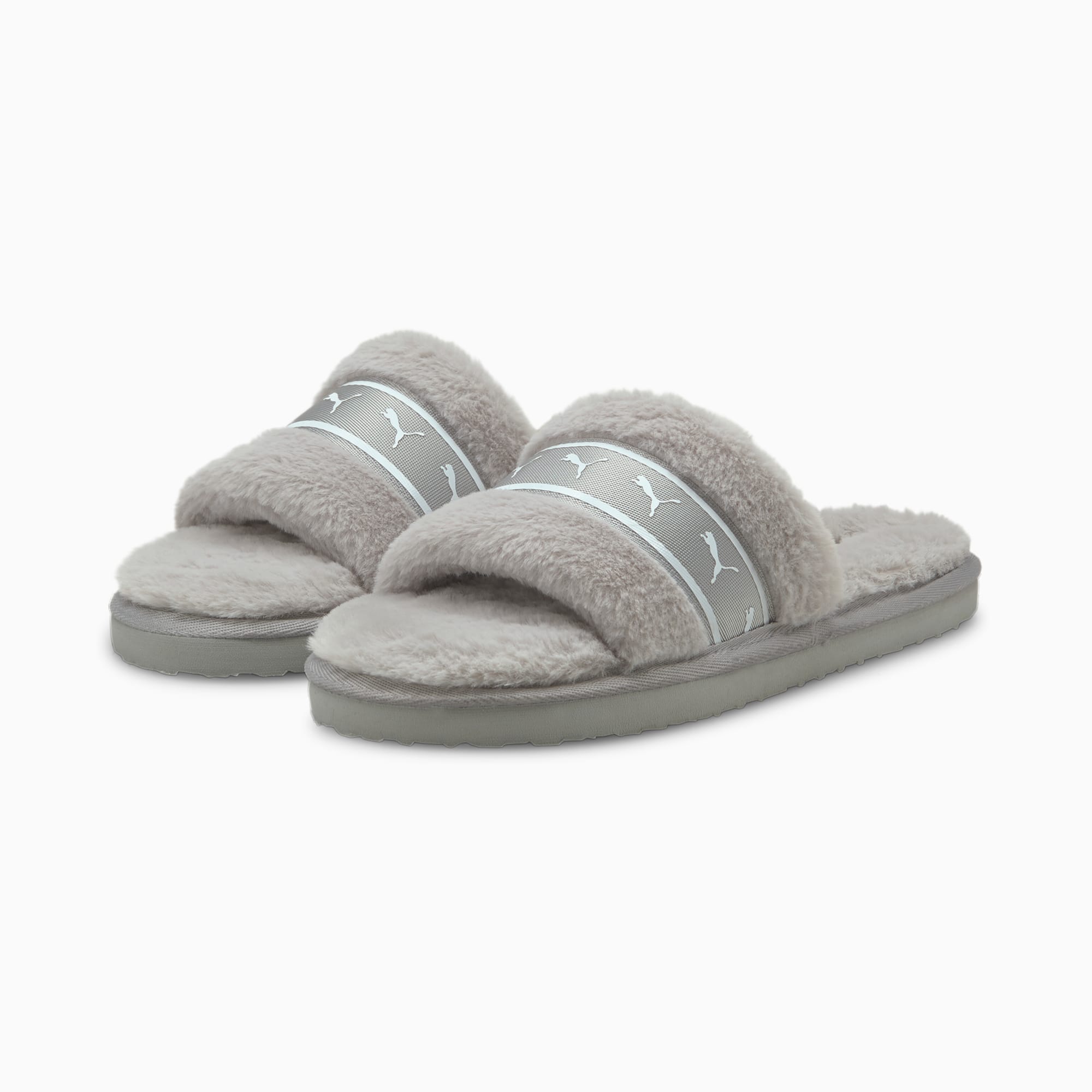 Puma fur slide gris on sale