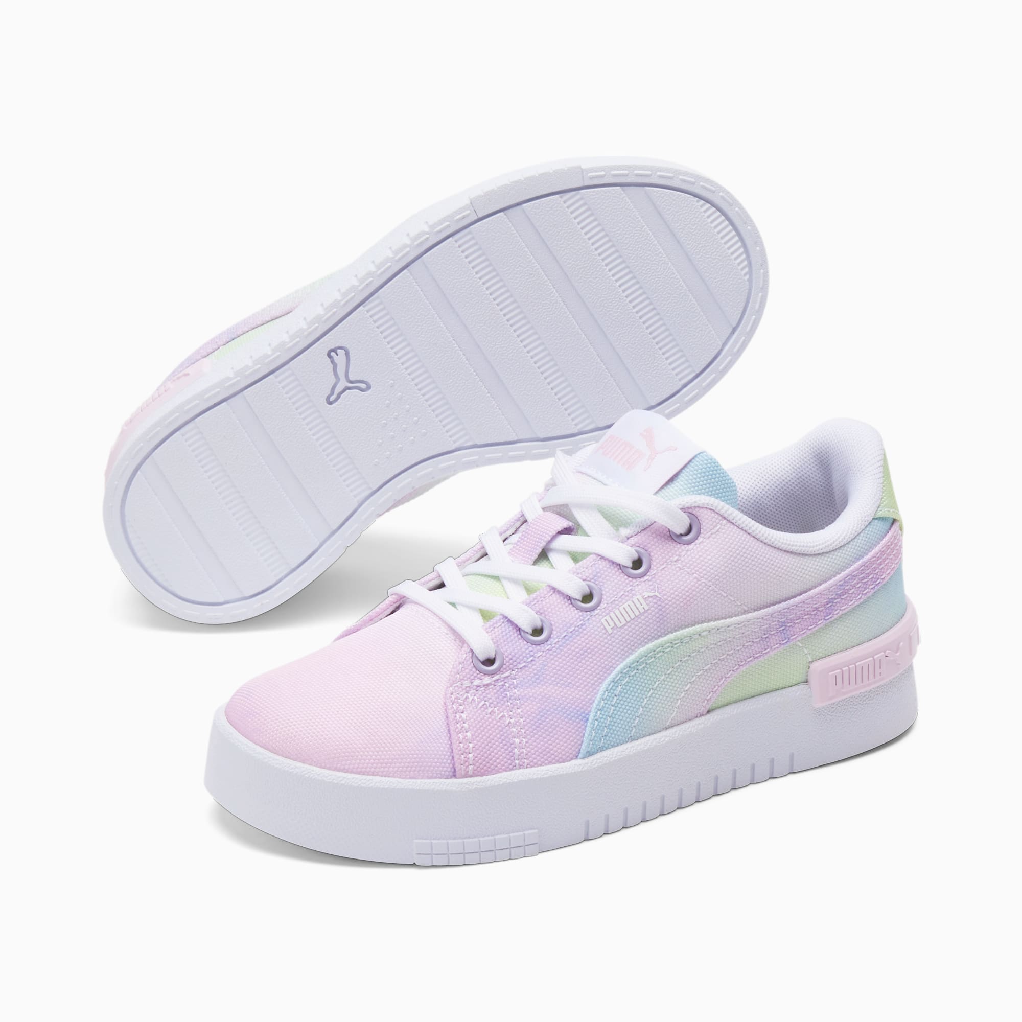 Pastel pink pumas on sale