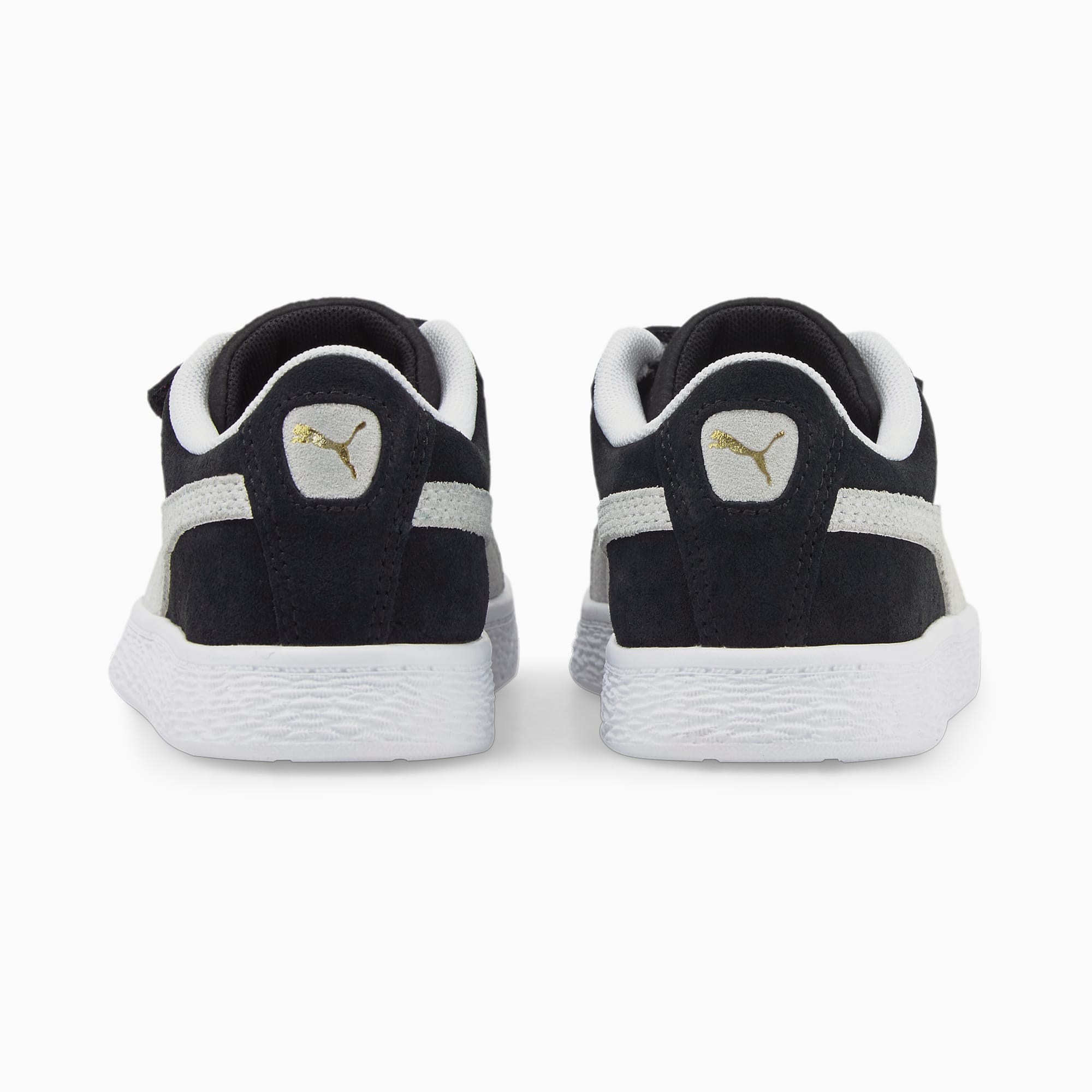 Suede Classic LF V Kids' Trainers, Puma Black-Puma White, large