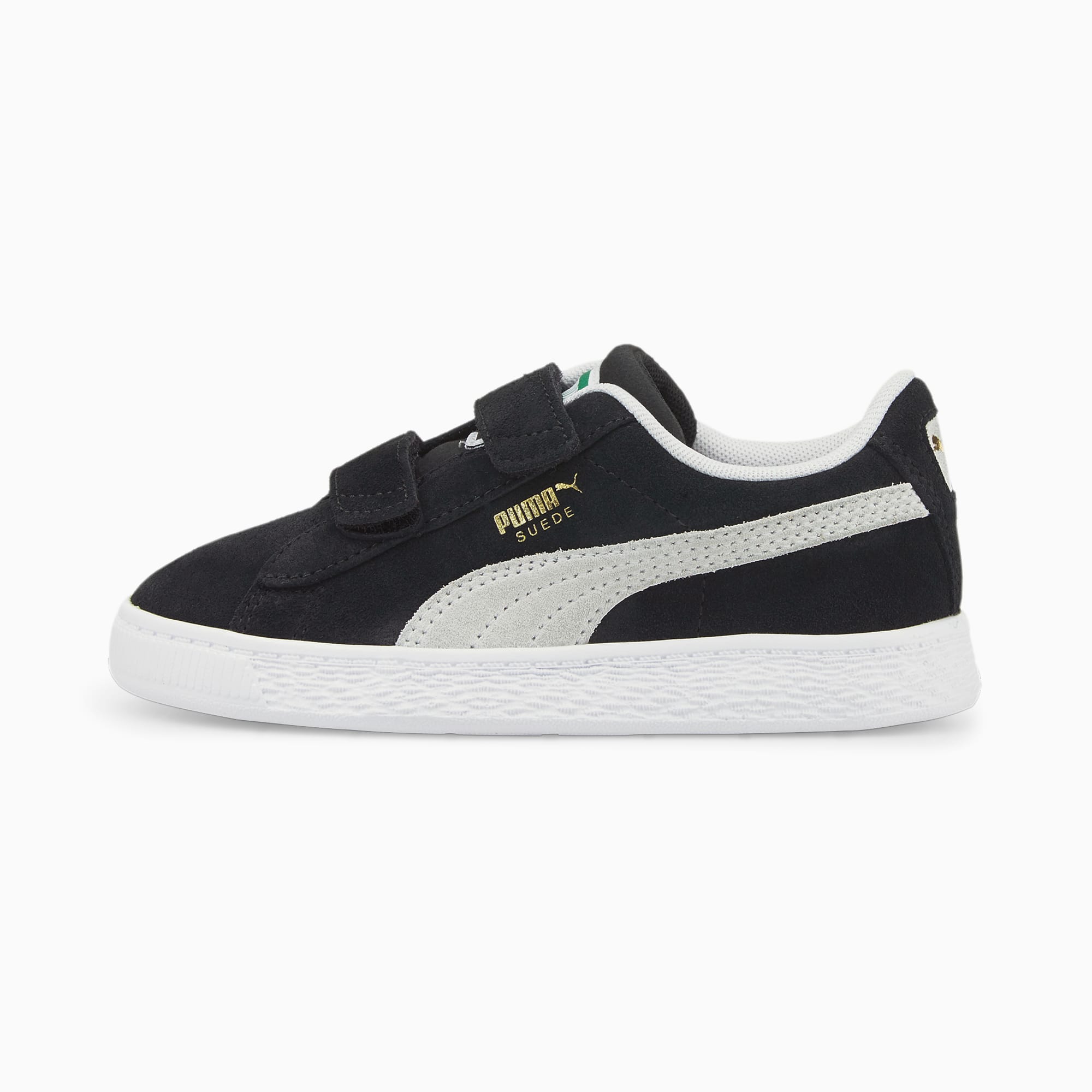 Suede Classic LF V Kids' Trainers, Puma Black-Puma White, large