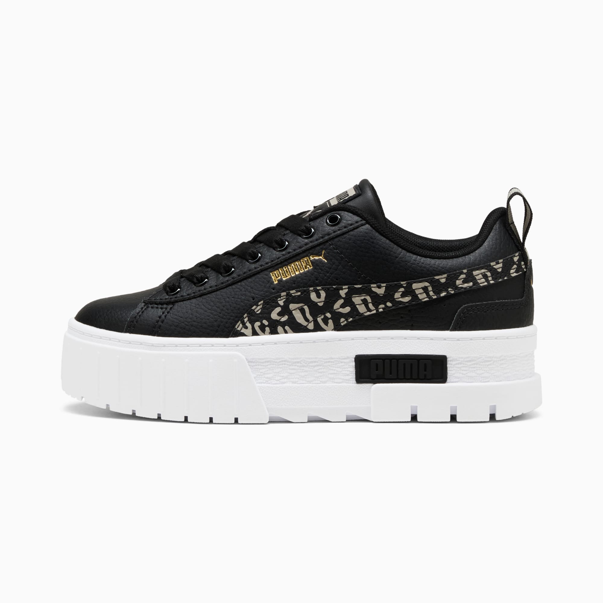 Mayze Wild Youth Trainers, PUMA Black-Desert Dust, large