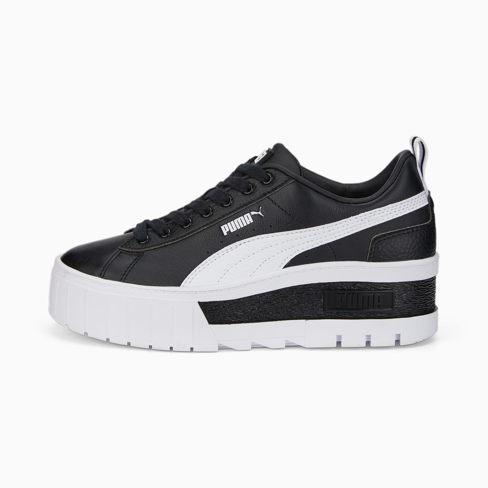 Puma wedge sneakers black store