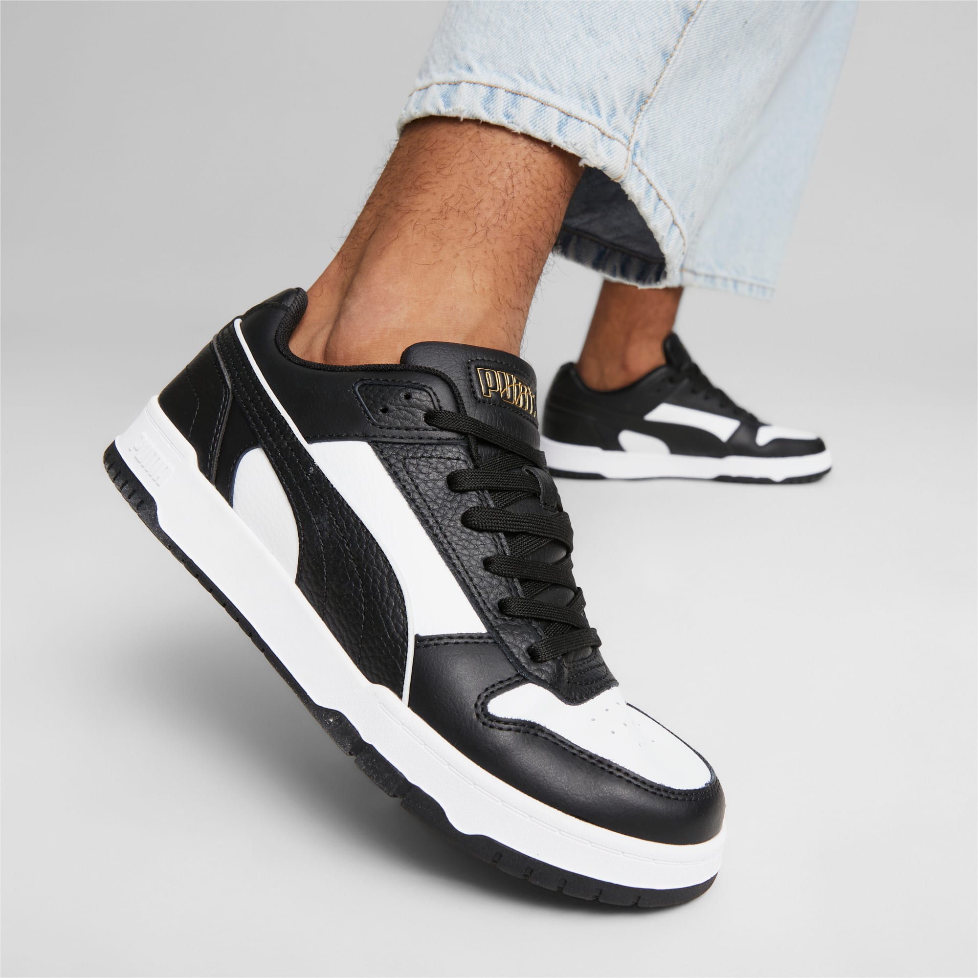 RBD Game Low Sneakers Puma Black Puma White Puma Team Gold PUMA Shop All Puma PUMA