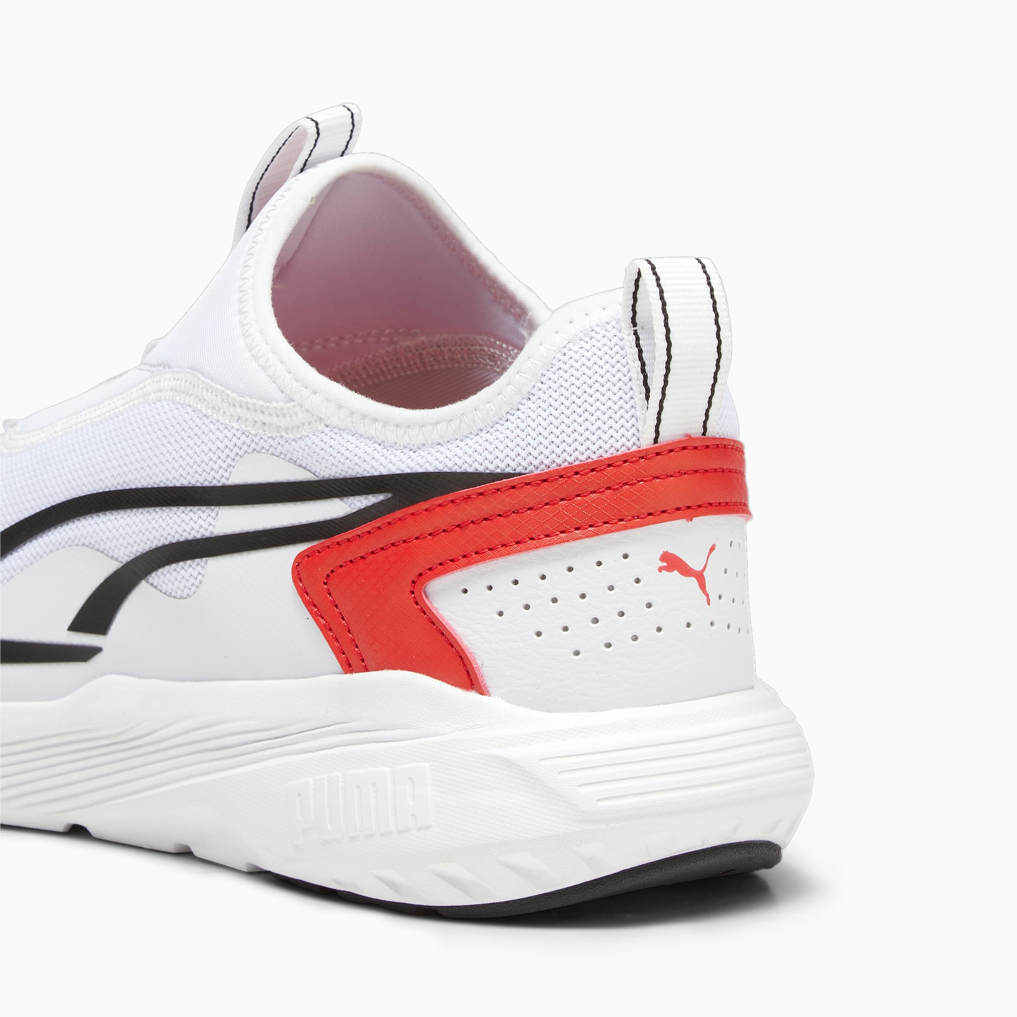 All Day Active Slip On Sneakers PUMA White PUMA Black For All Time Red PUMA Shoes PUMA
