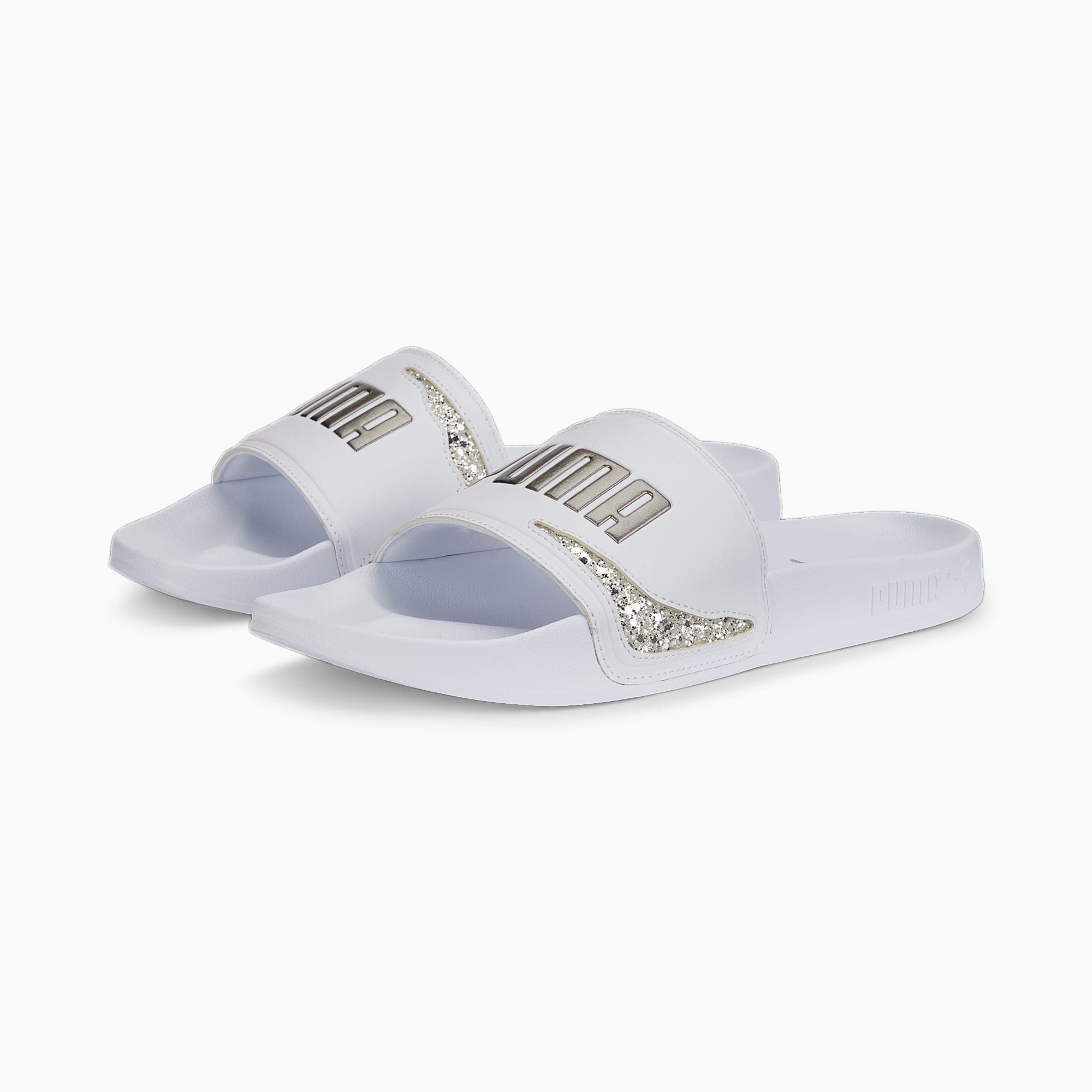 Puma white hot sale sliders